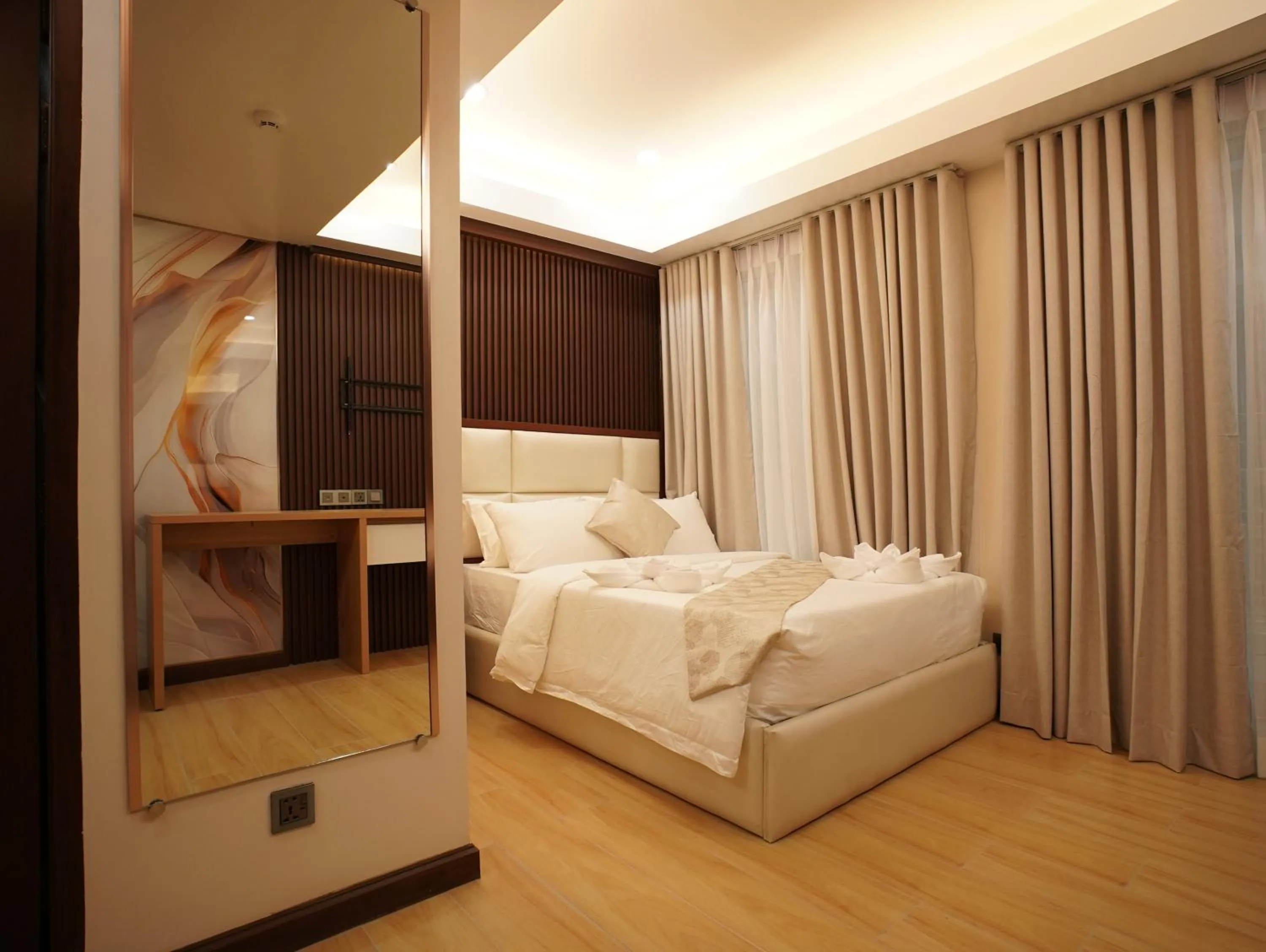 Bed in Chateau de Maisons Suites