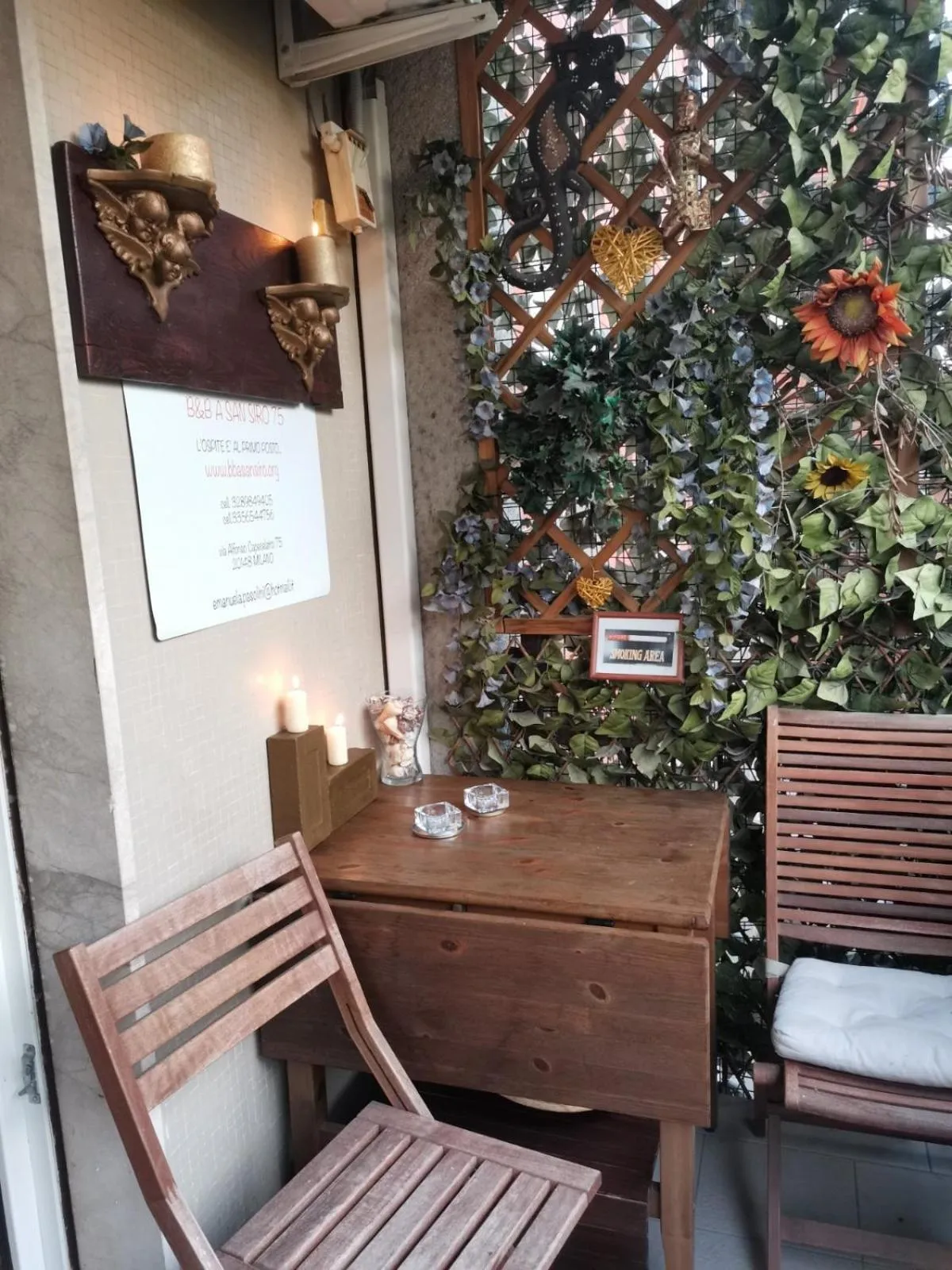 Balcony/Terrace in Bed & Breakfast A San Siro 75