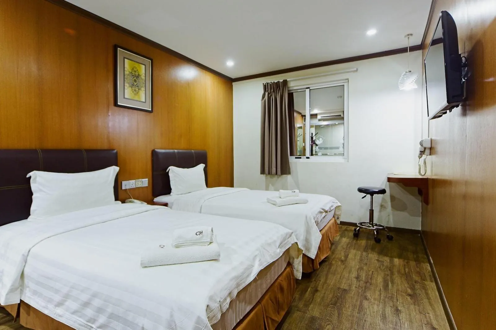 Bed in Chimera Hotel