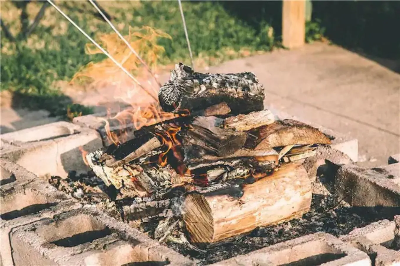 fireplace in Island Life Cottages