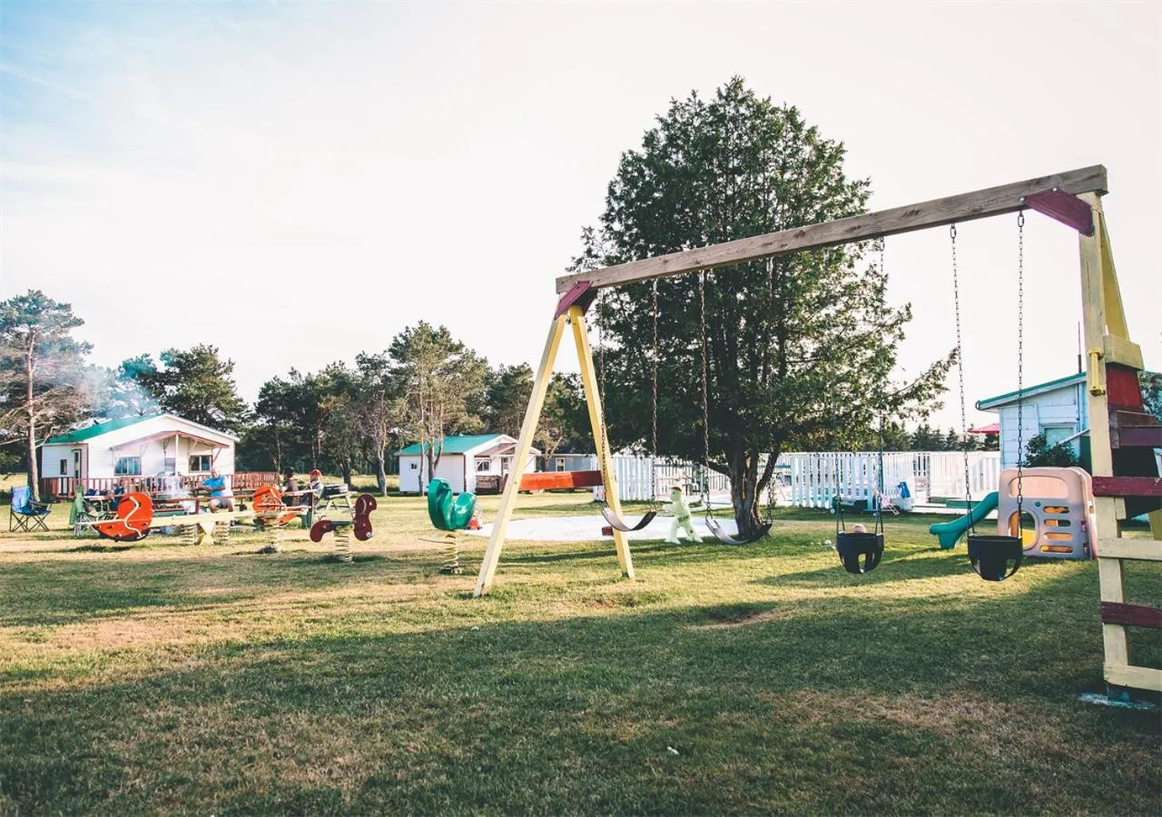 Children play ground in Island Life Cottages
