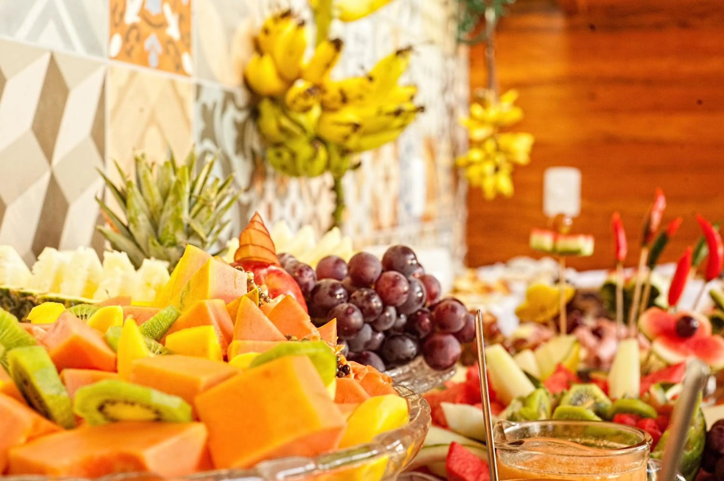 Buffet breakfast in BellaMinas Pousada