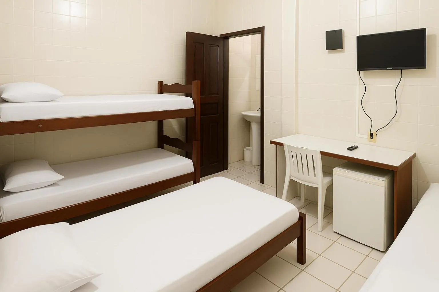 Bed in Hotel Lídia