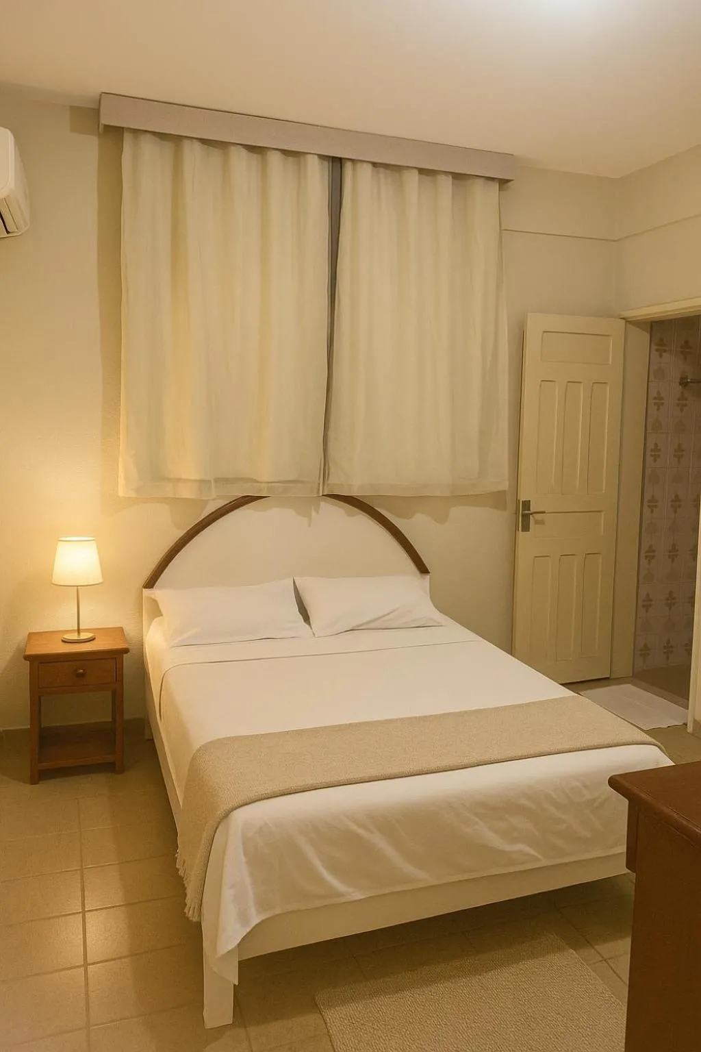 Bed in Hotel Lídia