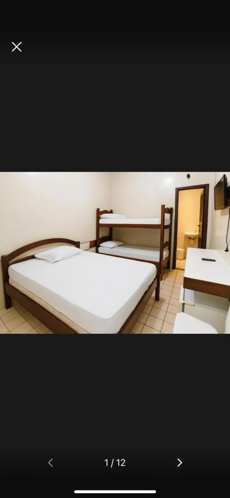 Bed in Hotel Lídia