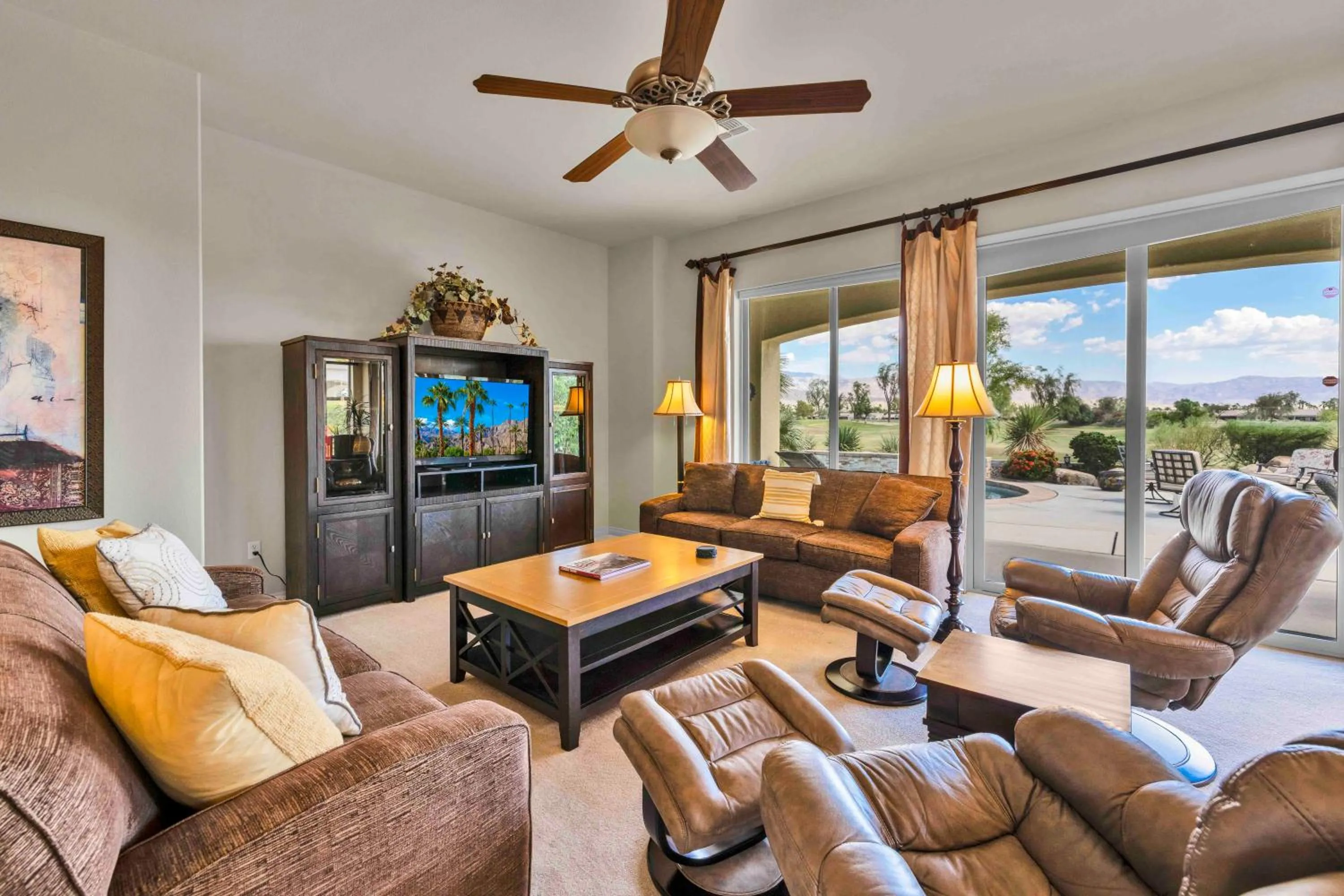 Living room in Desert Fairway Oasis