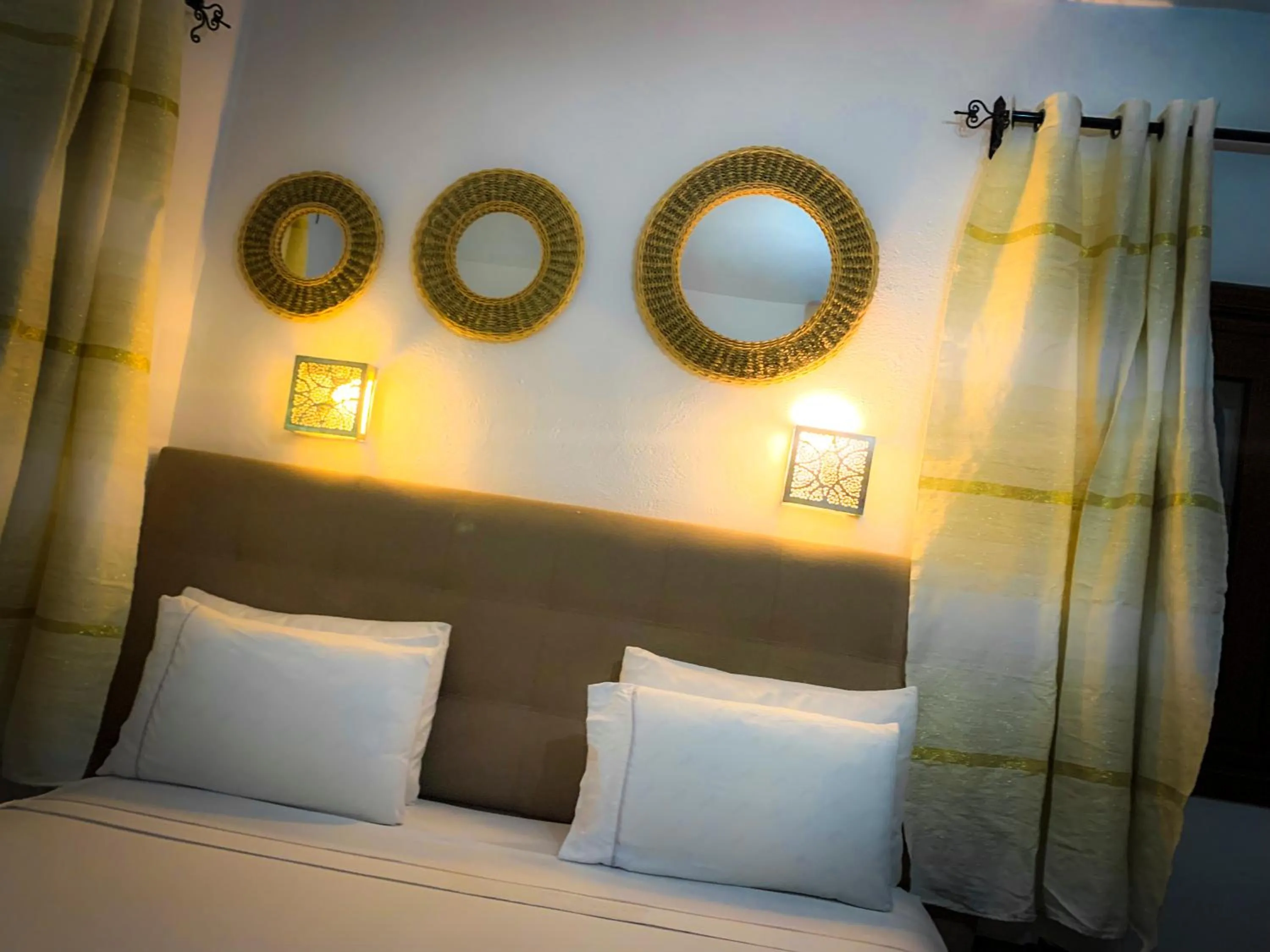 Bed in Riad Zaitouna Chaouen