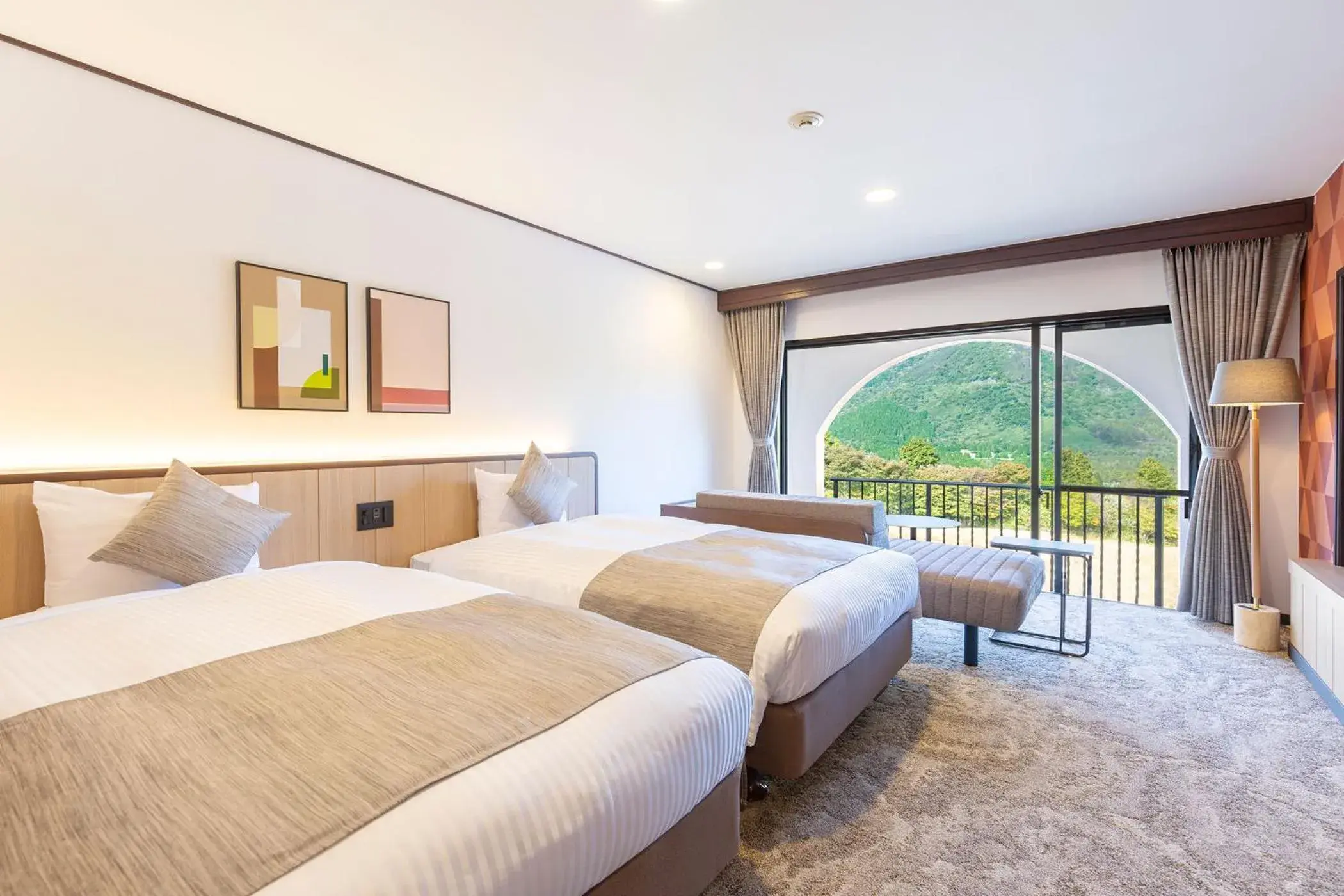 Standard Twin barrier-free room for 3 people - Non-Smoking - Shower Only in TAOYA Hakone Standard Twin barrier-free room for 3 people - Non-Smoking - Shower Only in TAOYA Hakone