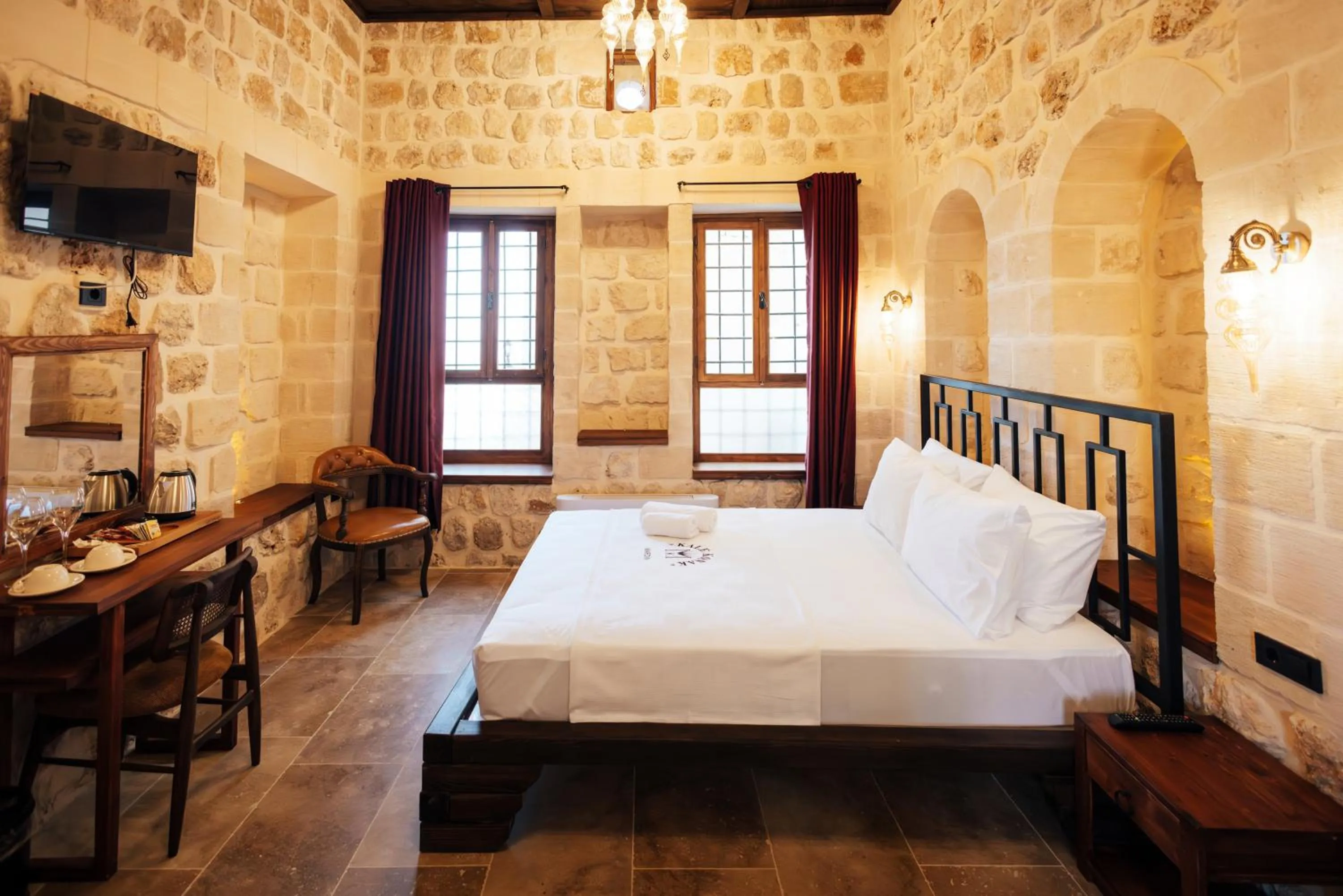 Bed in Kale Konak Hotel