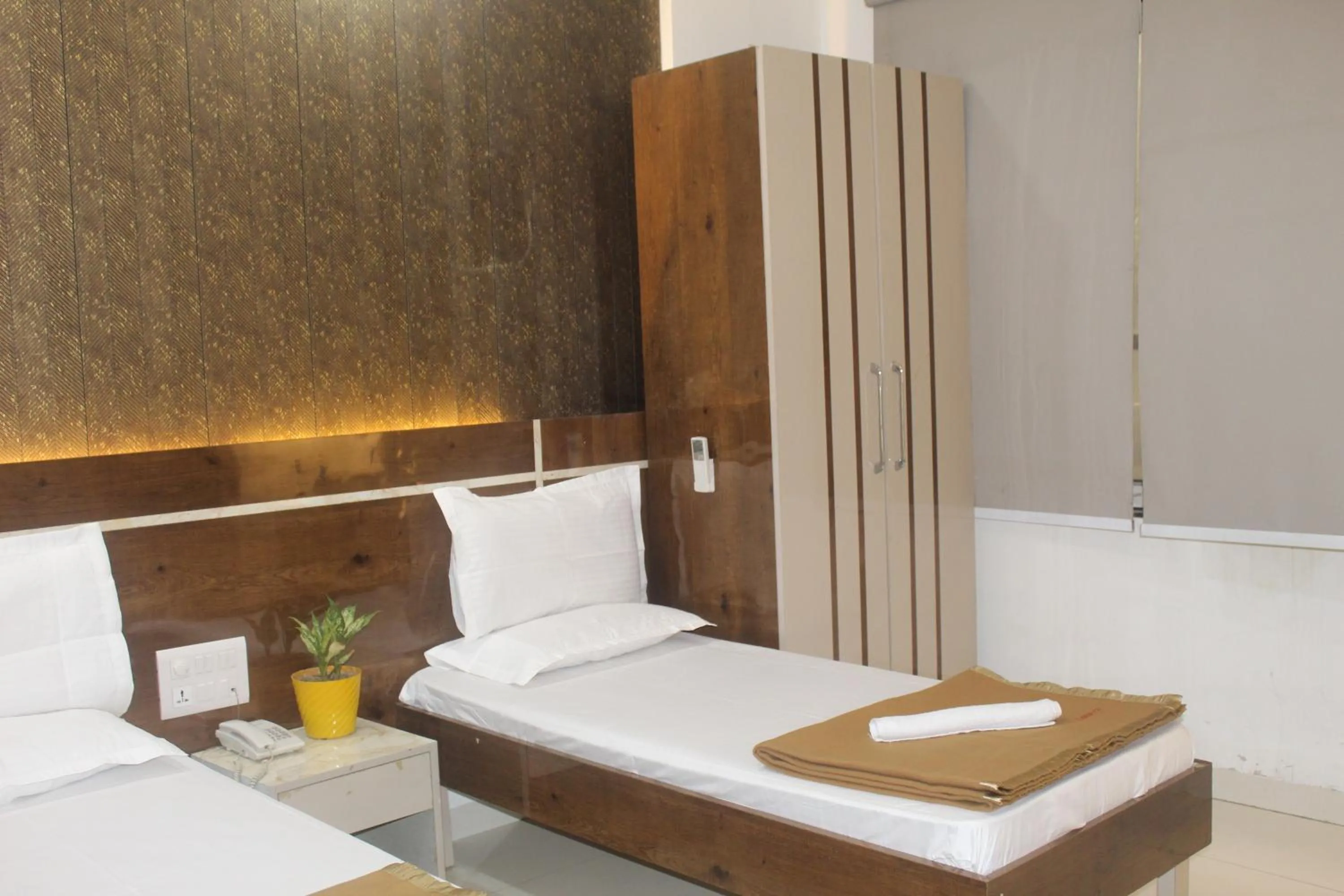 Decorative detail, Bed in Flourish Stay Saket near Max Hospital