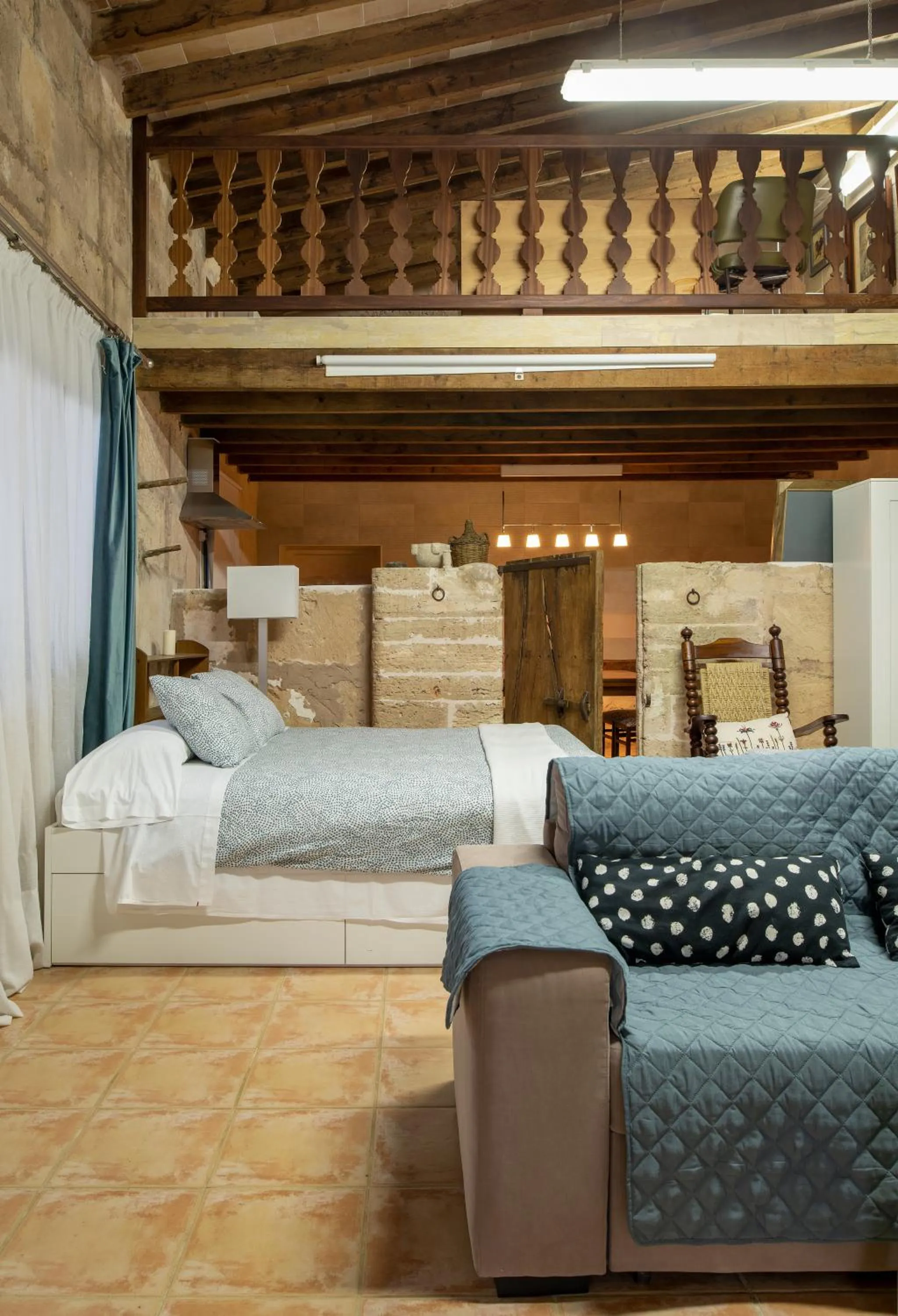 Living room, Bed in Hotel Segles - Turismo de Interior