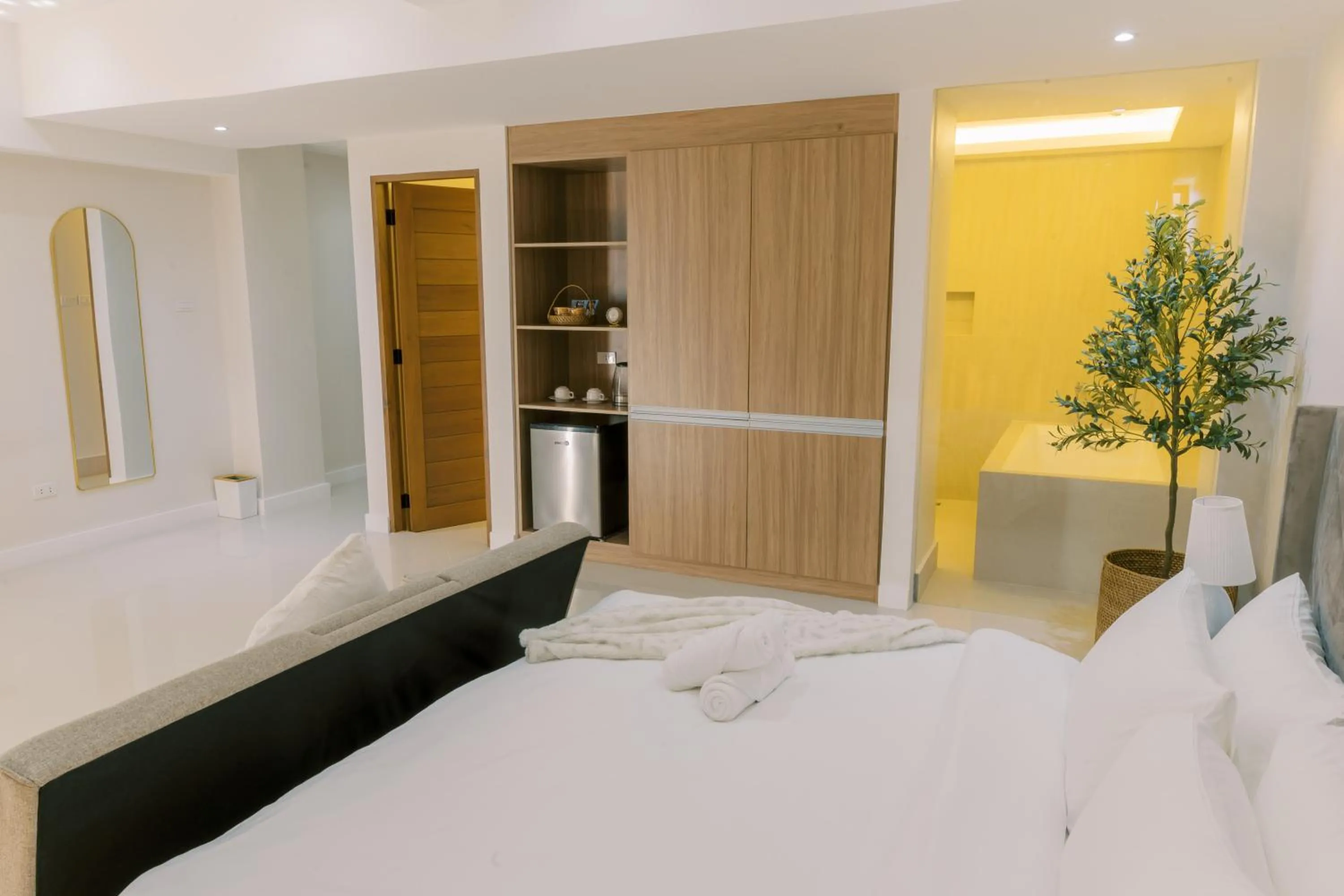 Bed in Palms La Union Beachfront Suites