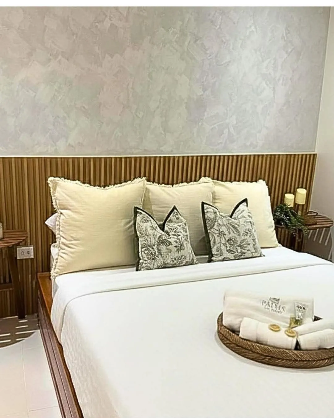 Bed in Palms La Union Beachfront Suites