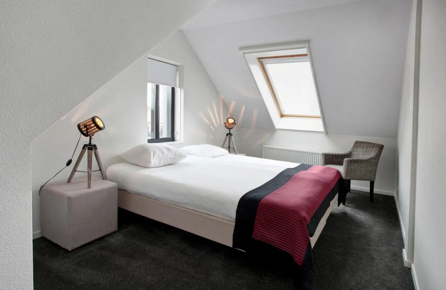 Bedroom, Bed in Hotel De Schout