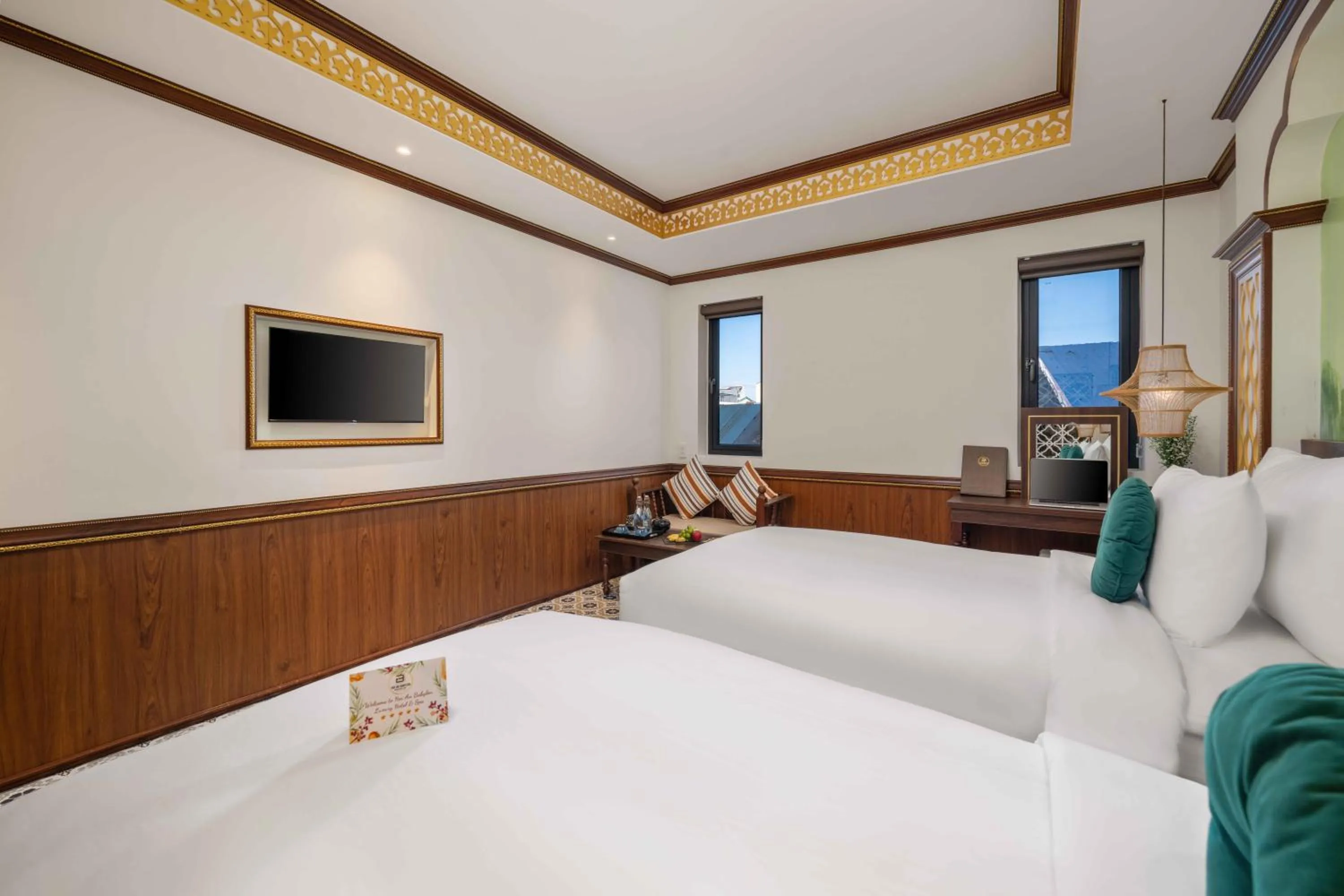 Bed in Soleil by Soluna - A Charming Touch of Hoi An Heritage - formerly Hoi An Babylon Luxury Hotel