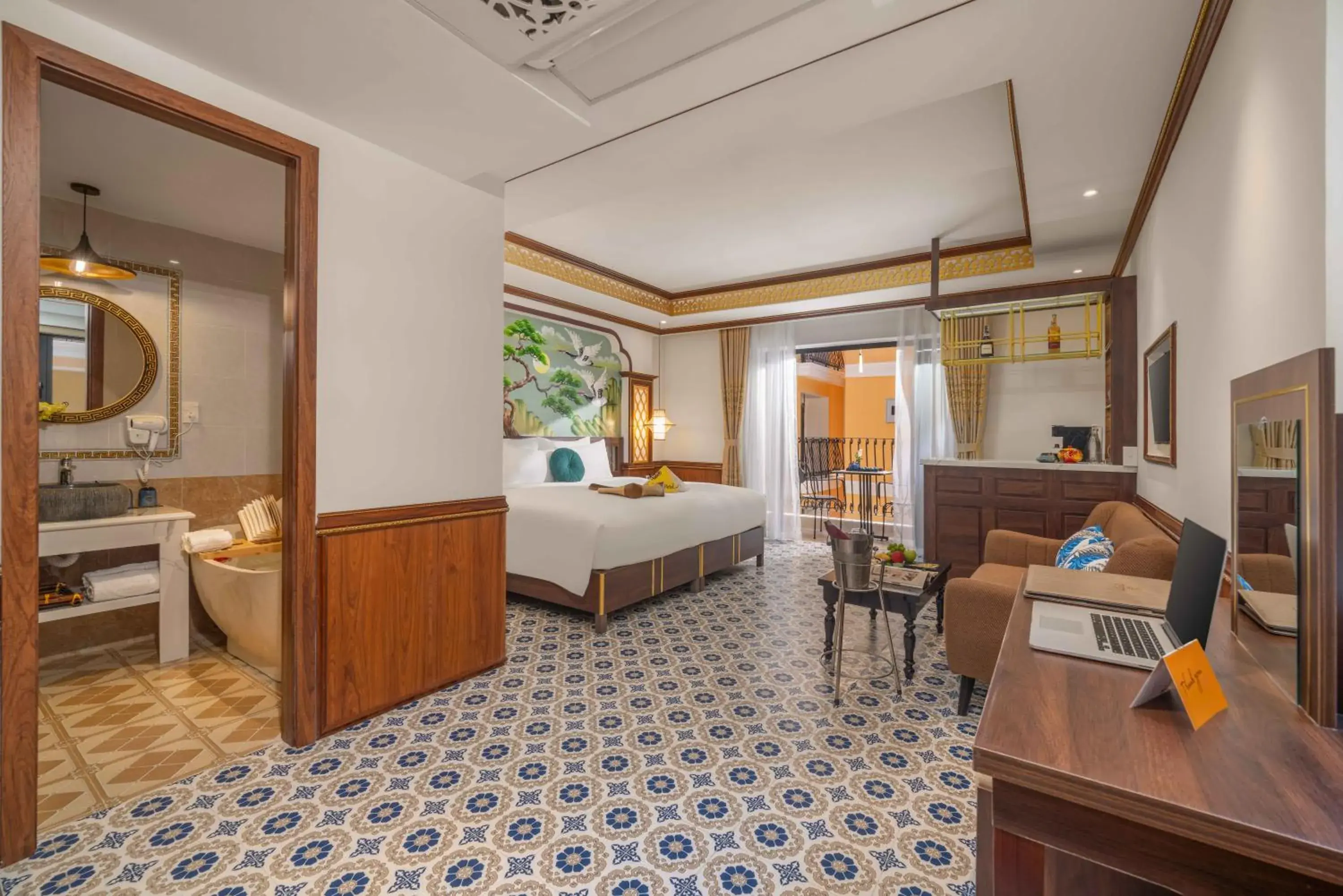 Photo of the whole room, Bed in Soleil by Soluna - A Charming Touch of Hoi An Heritage - formerly Hoi An Babylon Luxury Hotel Photo of the whole room, Bed in Soleil by Soluna - A Charming Touch of Hoi An Heritage - formerly Hoi An Babylon Luxury Hotel