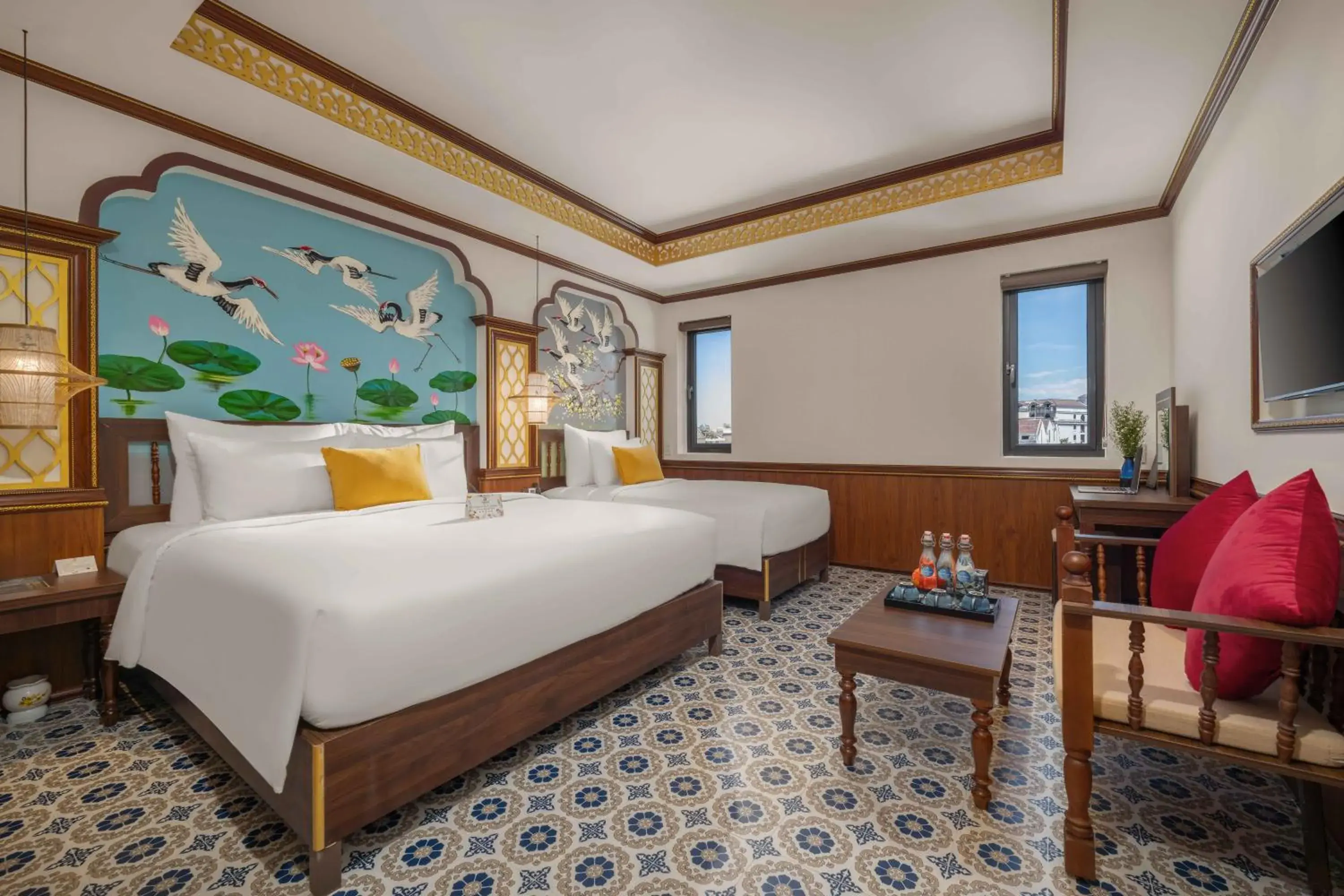 View (from property/room), Bed in Soleil by Soluna - A Charming Touch of Hoi An Heritage - formerly Hoi An Babylon Luxury Hotel View (from property/room), Bed in Soleil by Soluna - A Charming Touch of Hoi An Heritage - formerly Hoi An Babylon Luxury Hotel