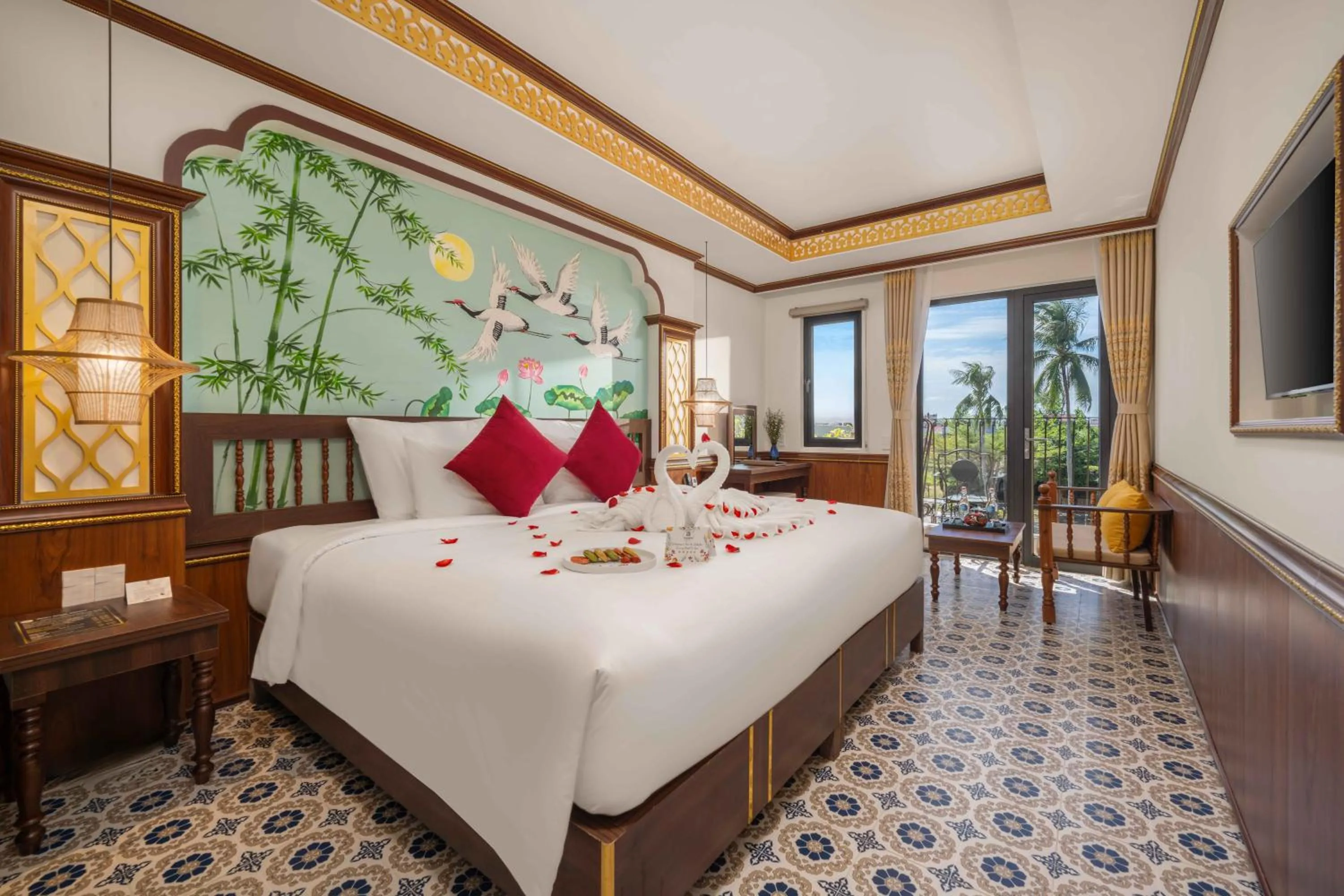 Bed in Soleil by Soluna - A Charming Touch of Hoi An Heritage - formerly Hoi An Babylon Luxury Hotel