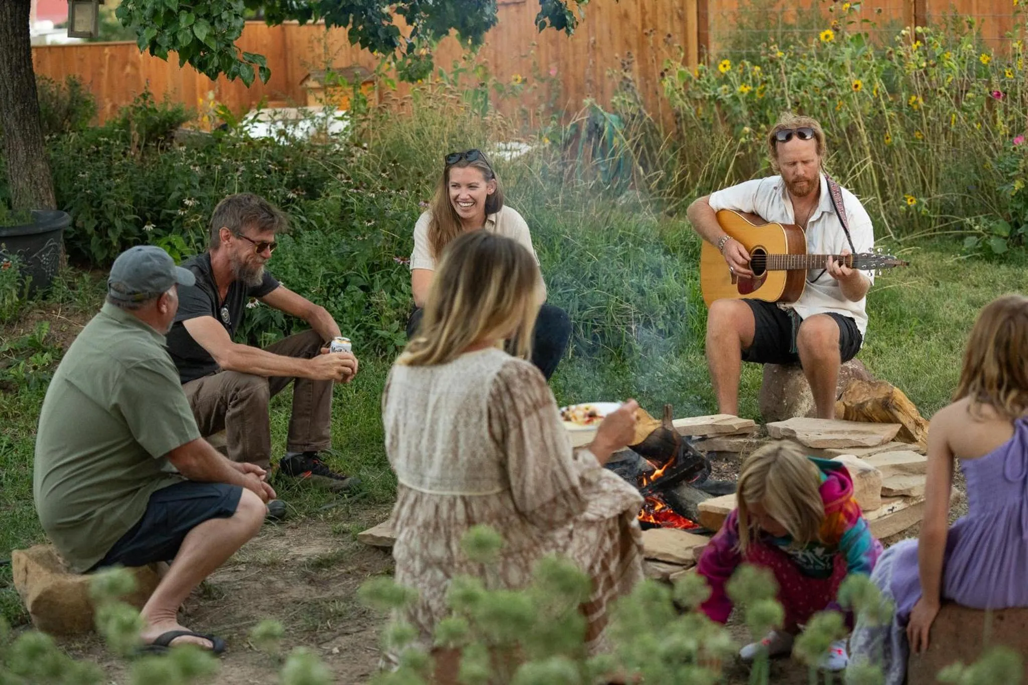 fireplace in The Loubird Inn