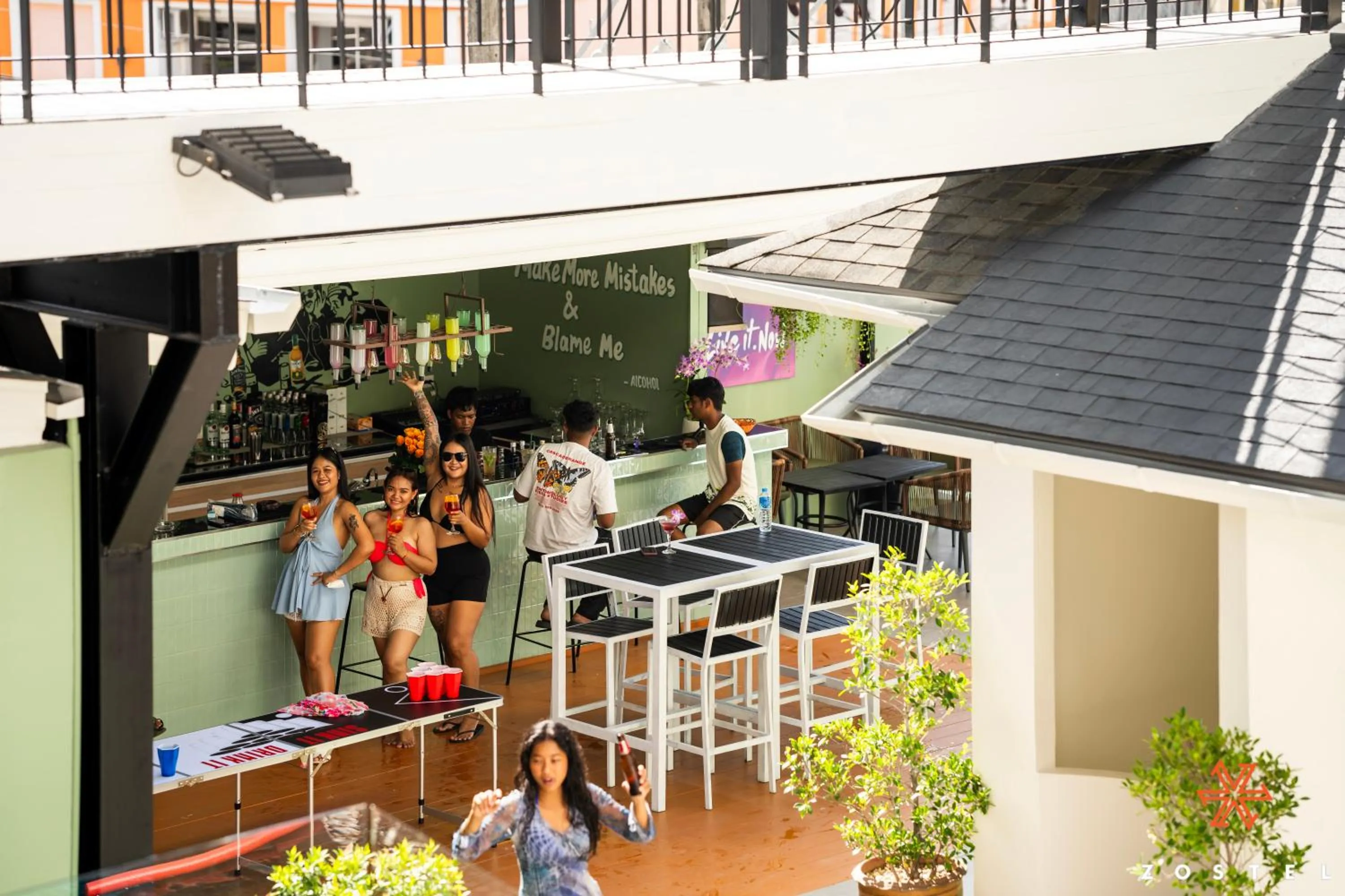 Lounge or bar in Zostel Phuket