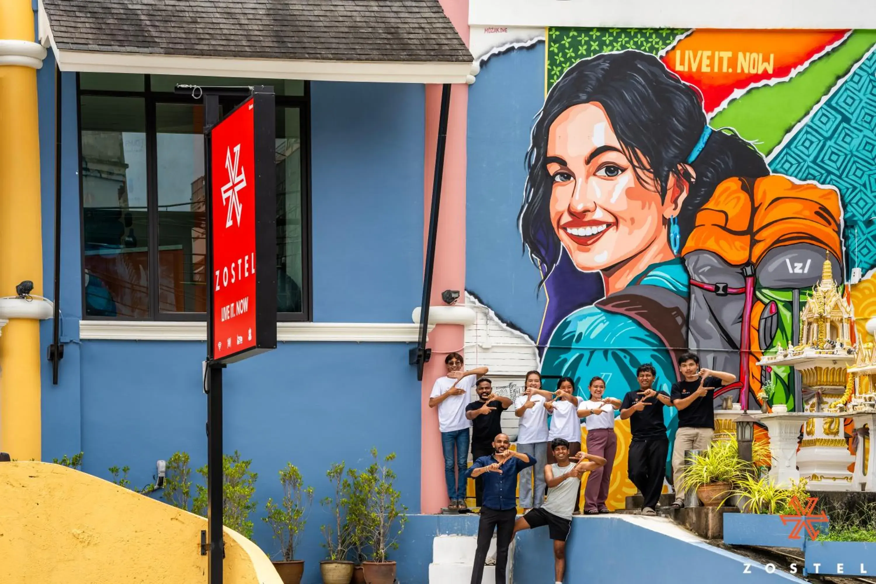 Property building in Zostel Phuket Property building in Zostel Phuket