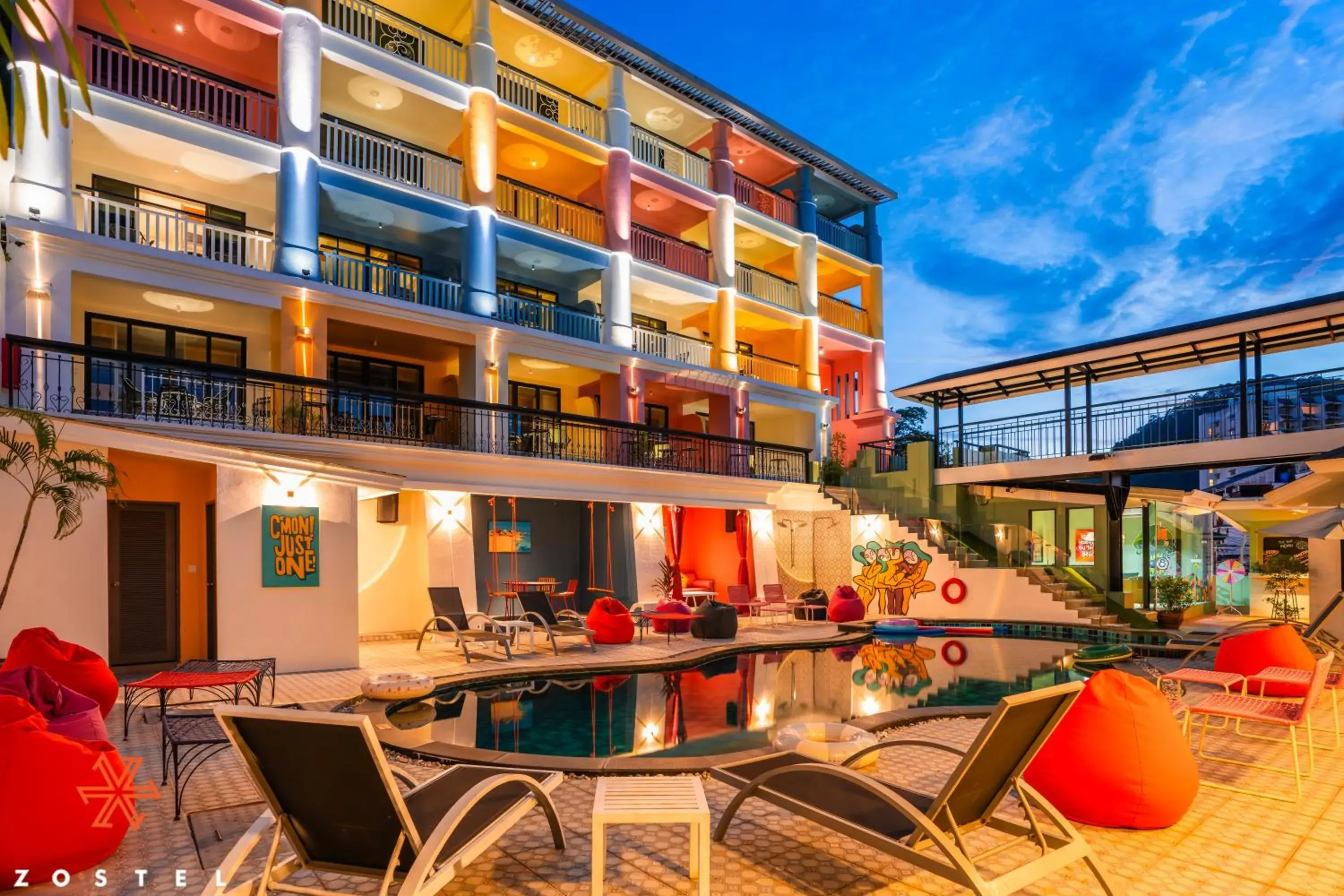 Property building in Zostel Phuket Property building in Zostel Phuket