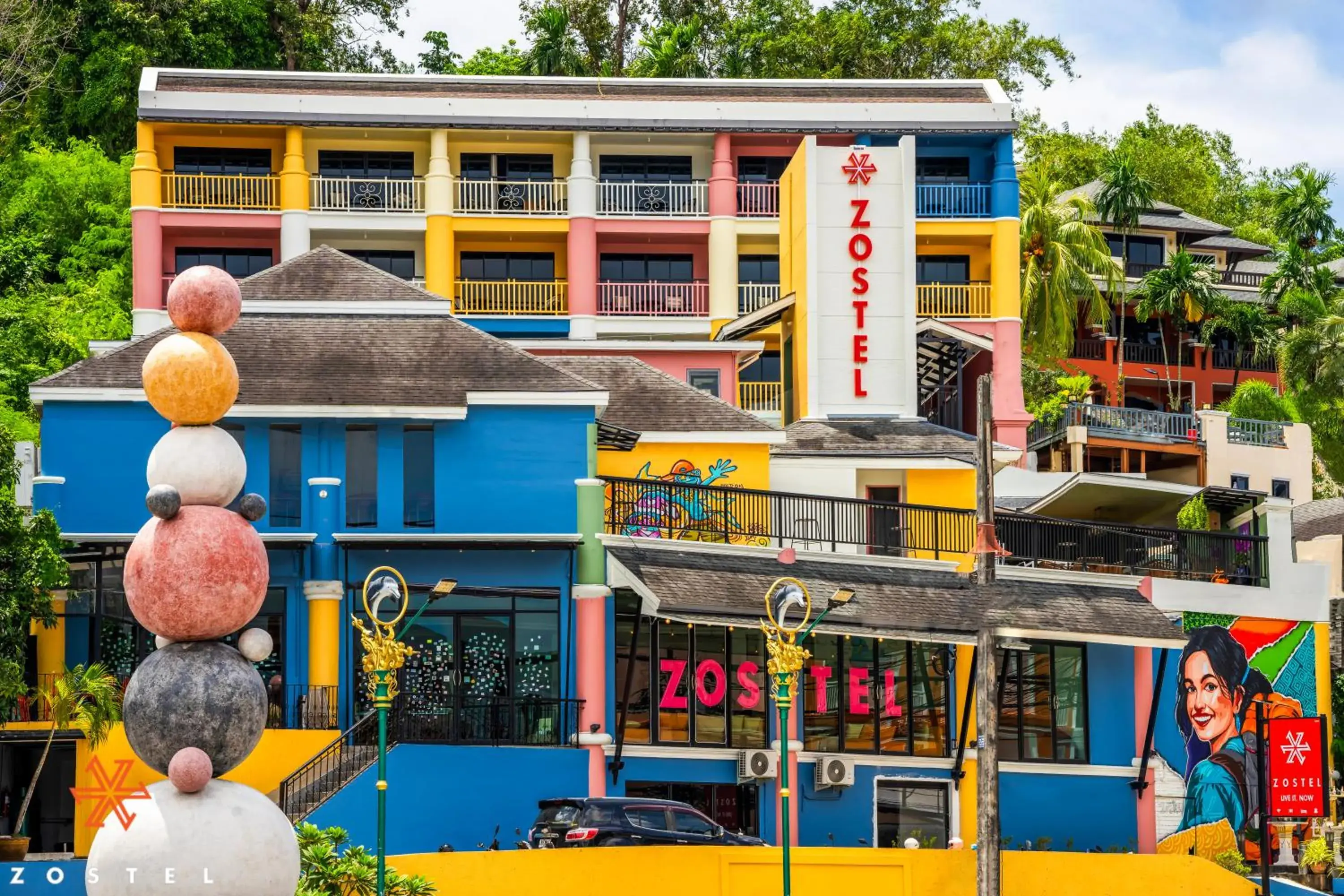 Property building in Zostel Phuket Property building in Zostel Phuket