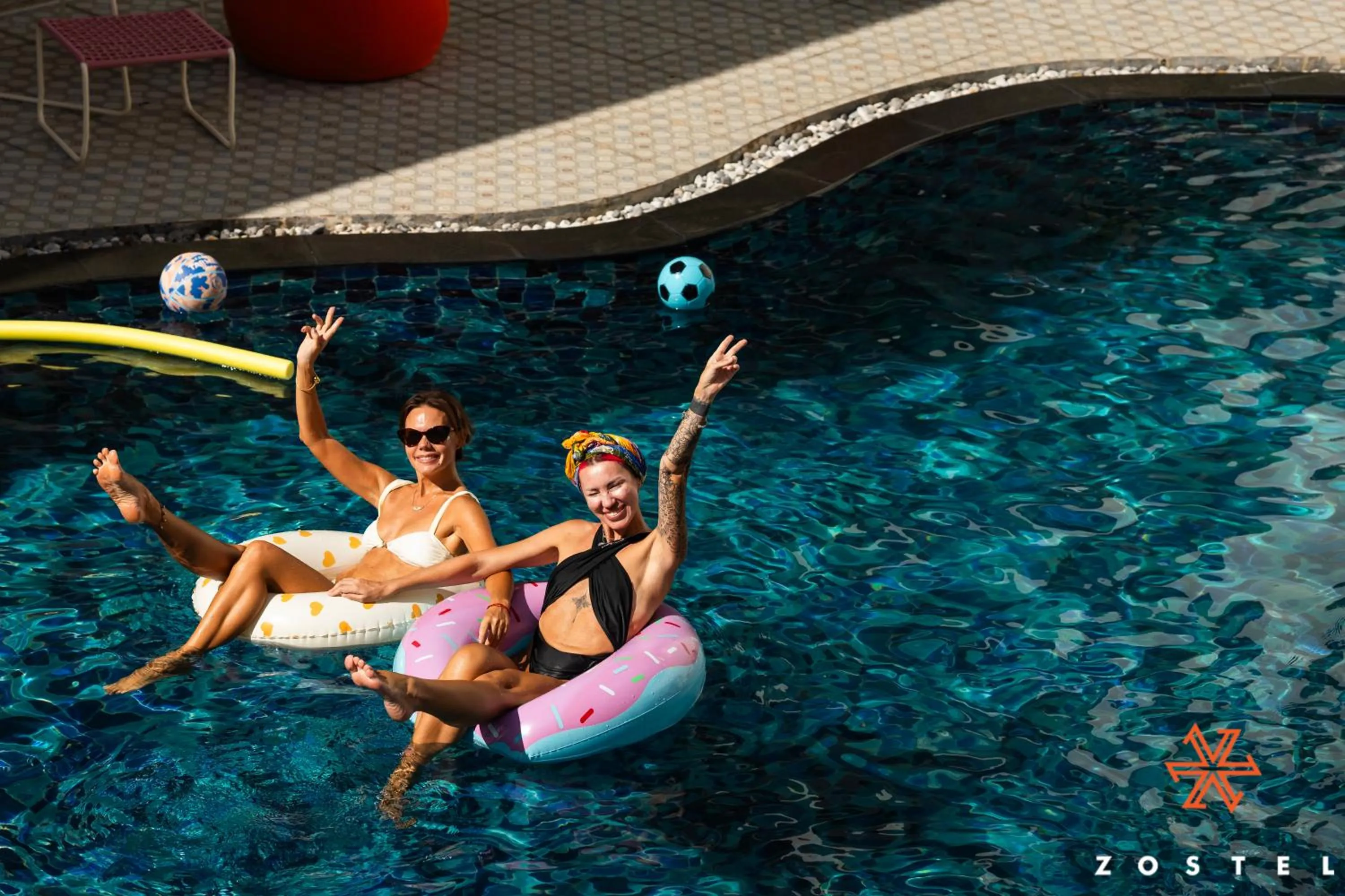 Swimming pool in Zostel Phuket