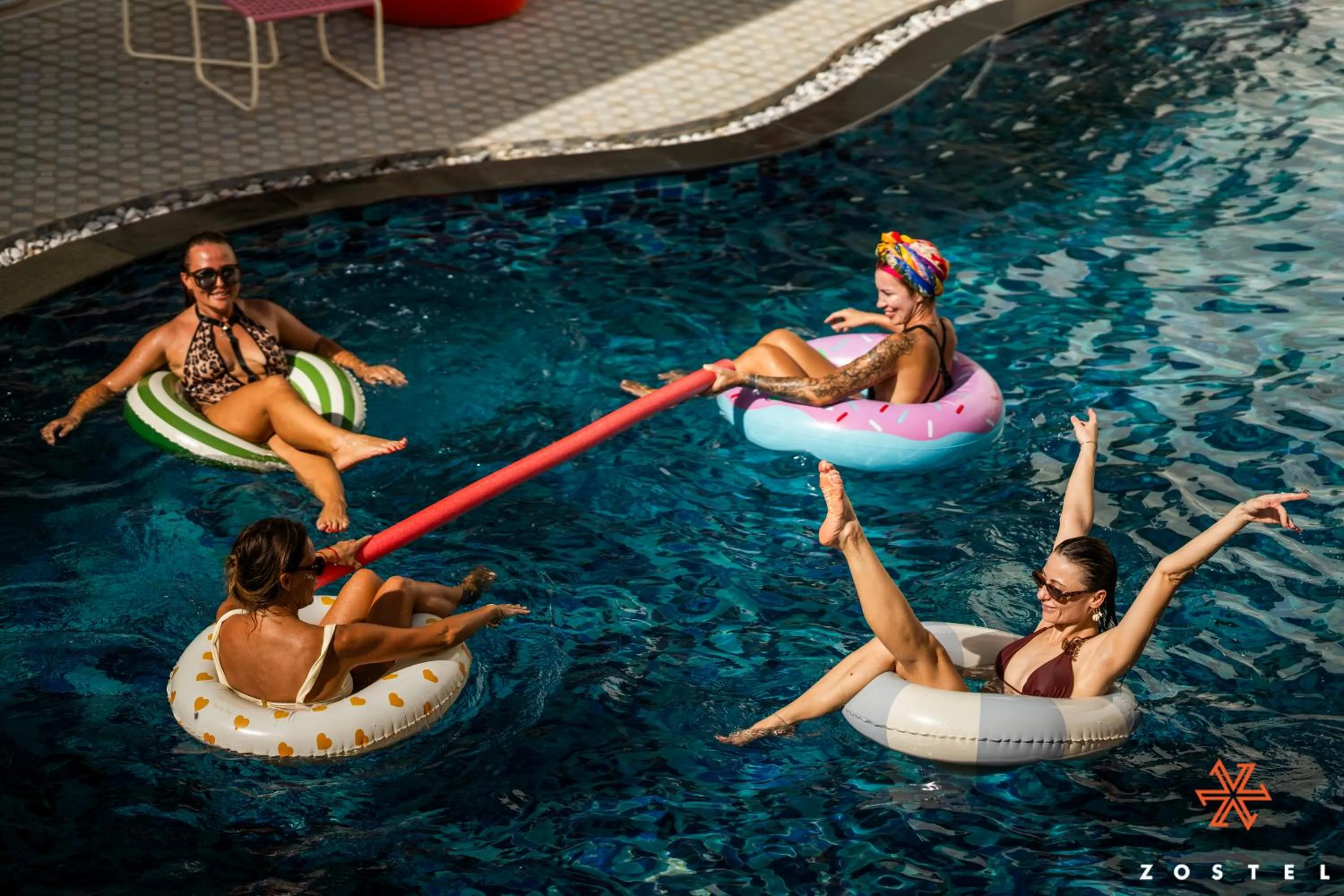 Swimming pool in Zostel Phuket