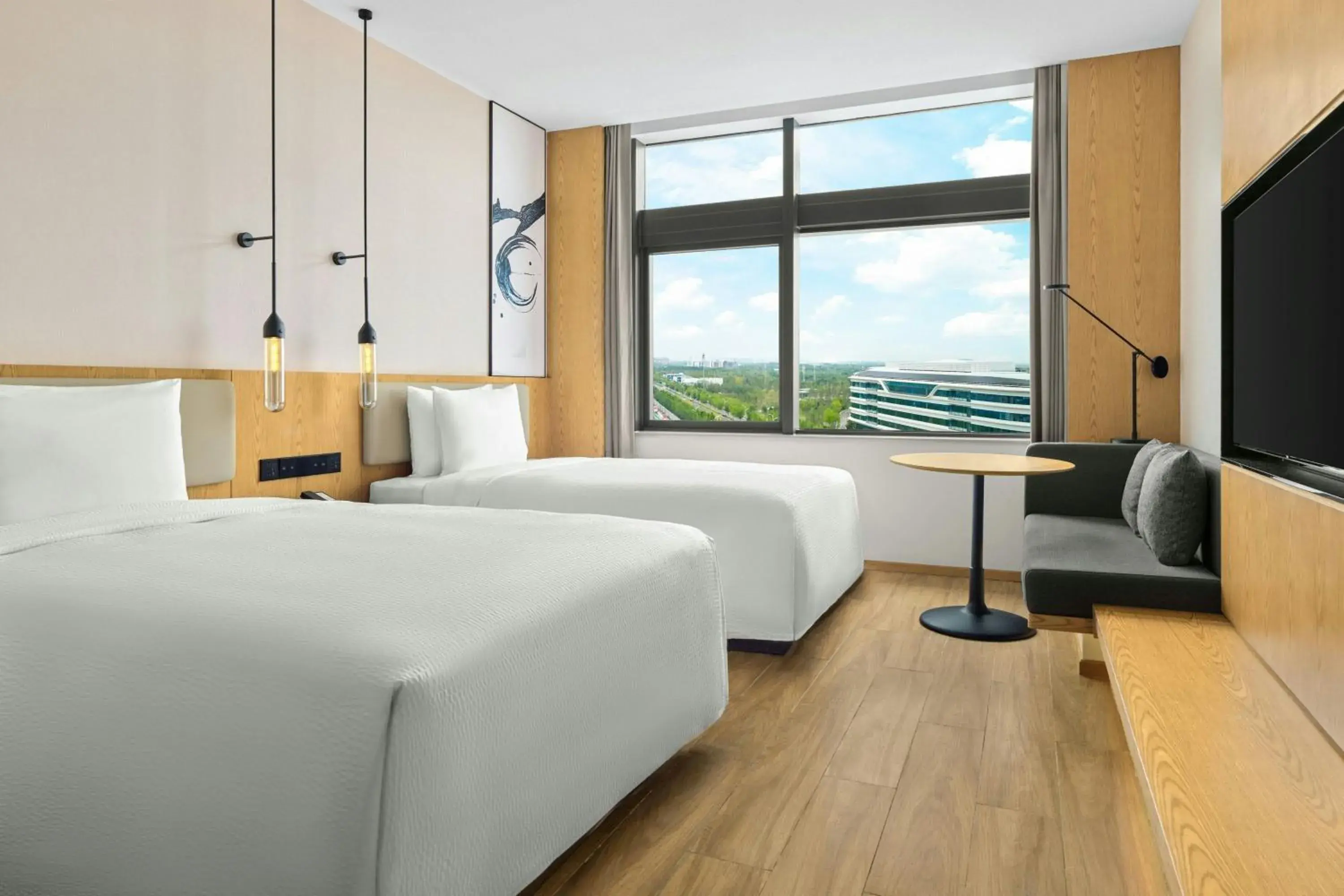 Selective Double Room with Two Double Beds and City View - single occupancy in Fairfield by Marriott Xiong'an Selective Double Room with Two Double Beds and City View - single occupancy in Fairfield by Marriott Xiong'an