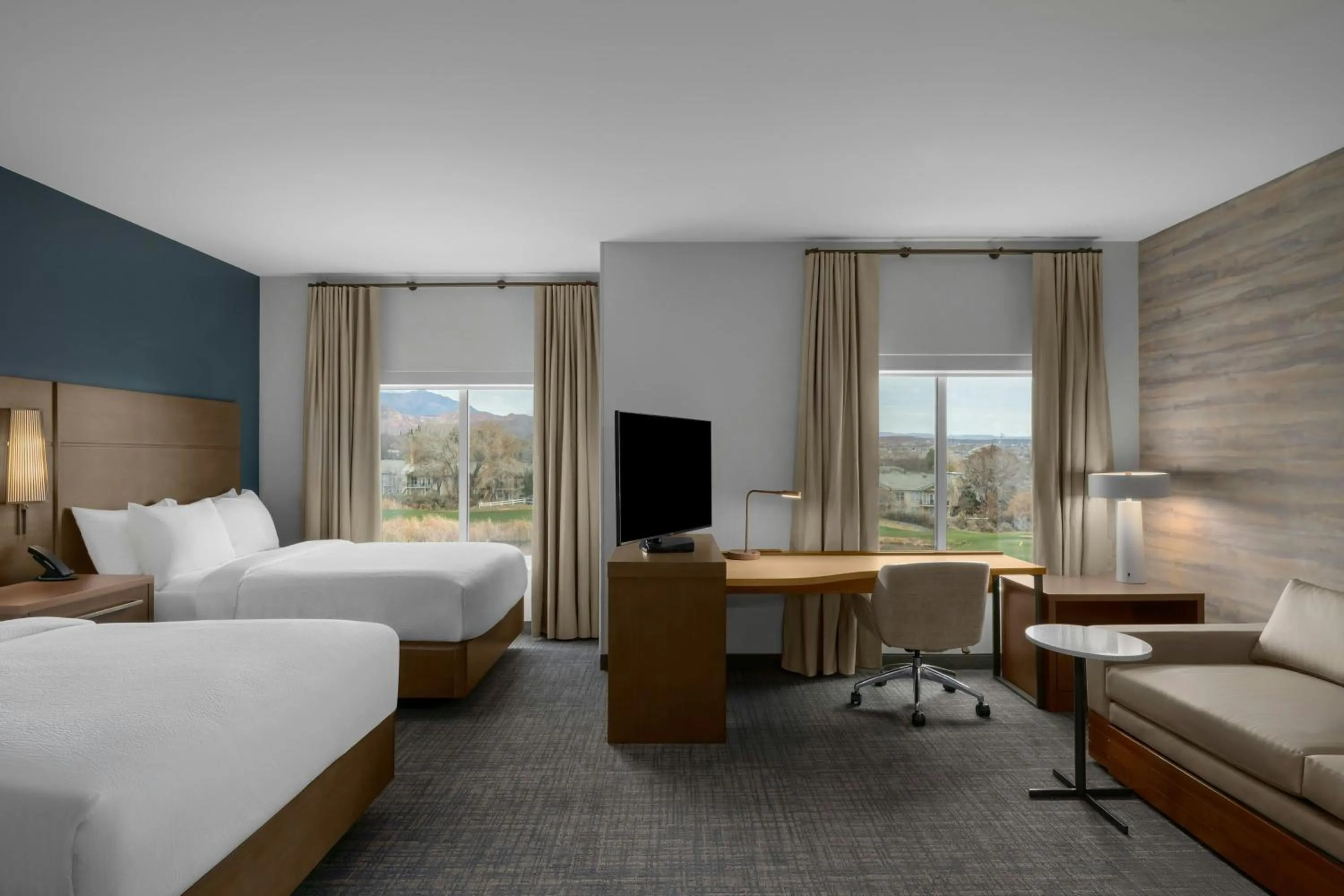 Living room, Bed in Residence Inn by Marriott St. George