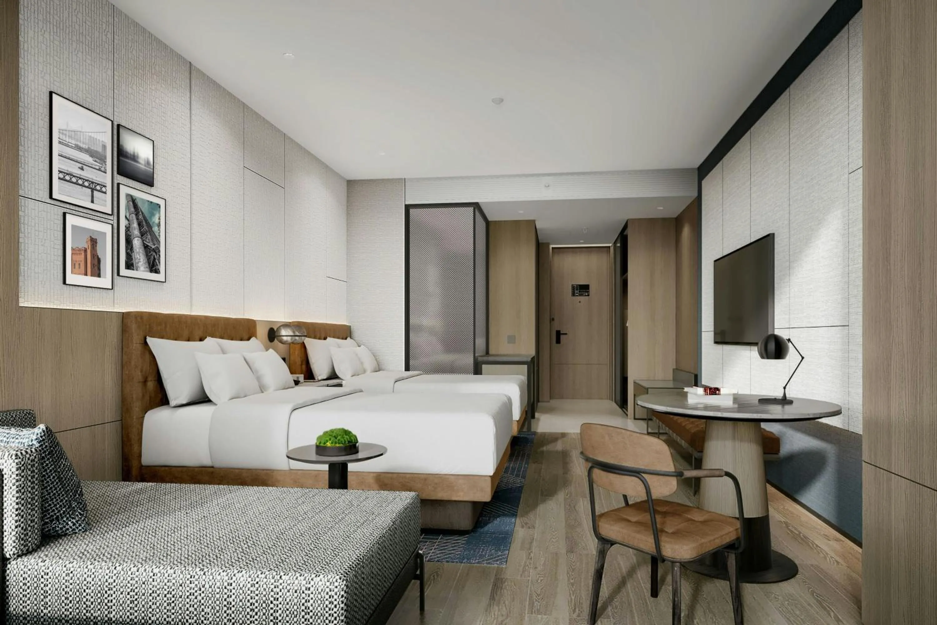 Photo of the whole room, Bed in Four Points by Sheraton Wuhan Hankou