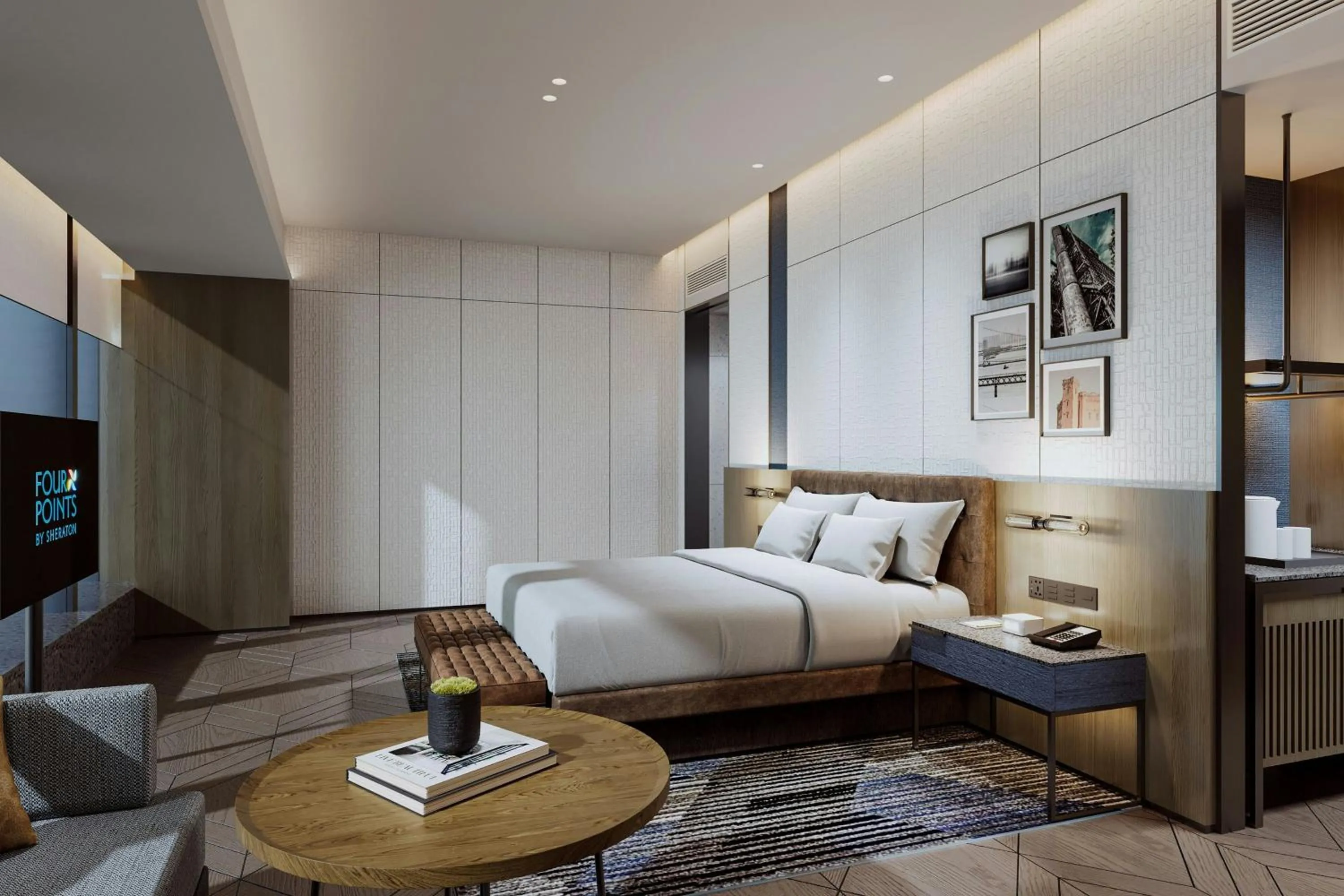 Photo of the whole room, Bed in Four Points by Sheraton Wuhan Hankou