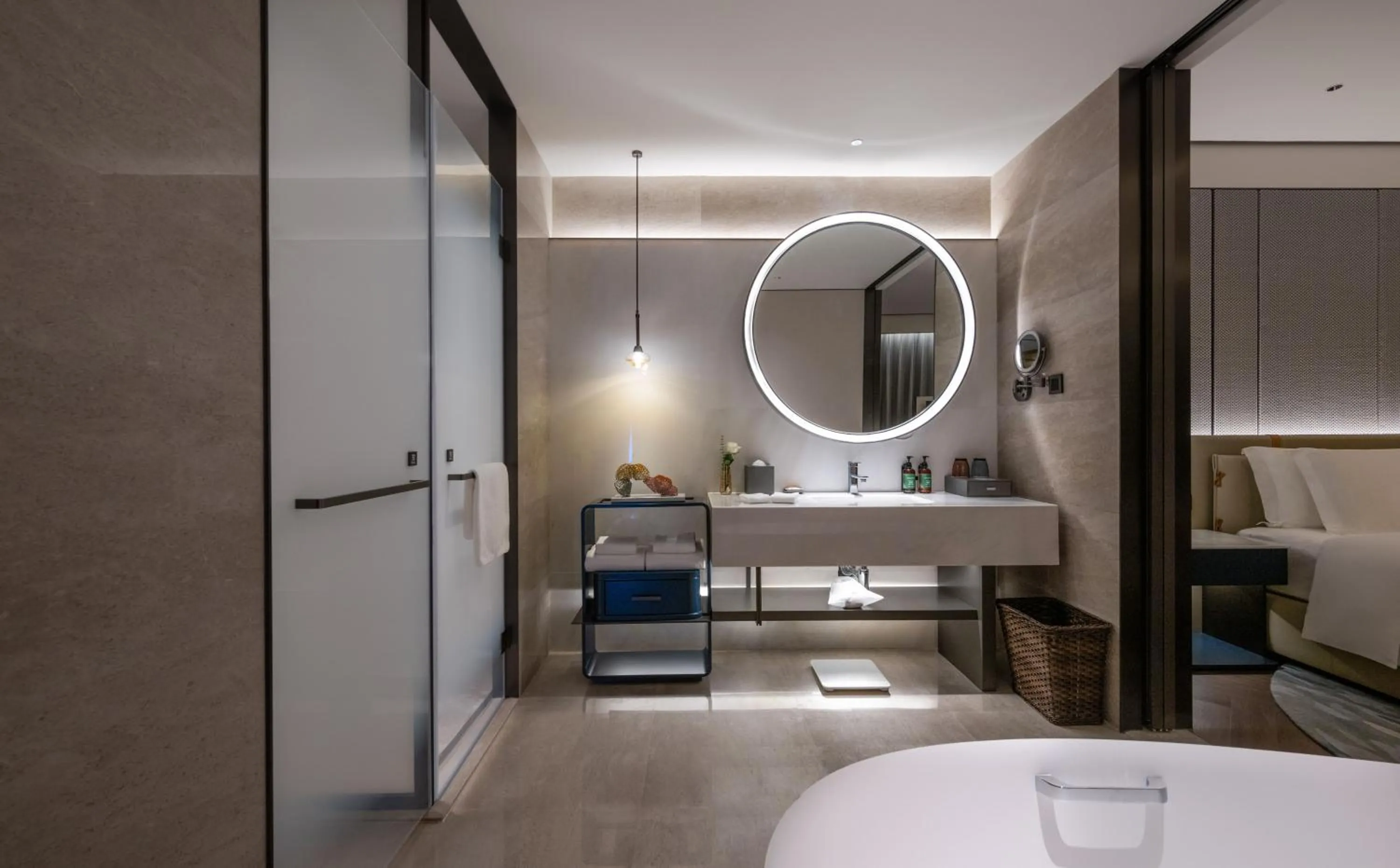 Bathroom in Crowne Plaza Weihai Binhai by IHG