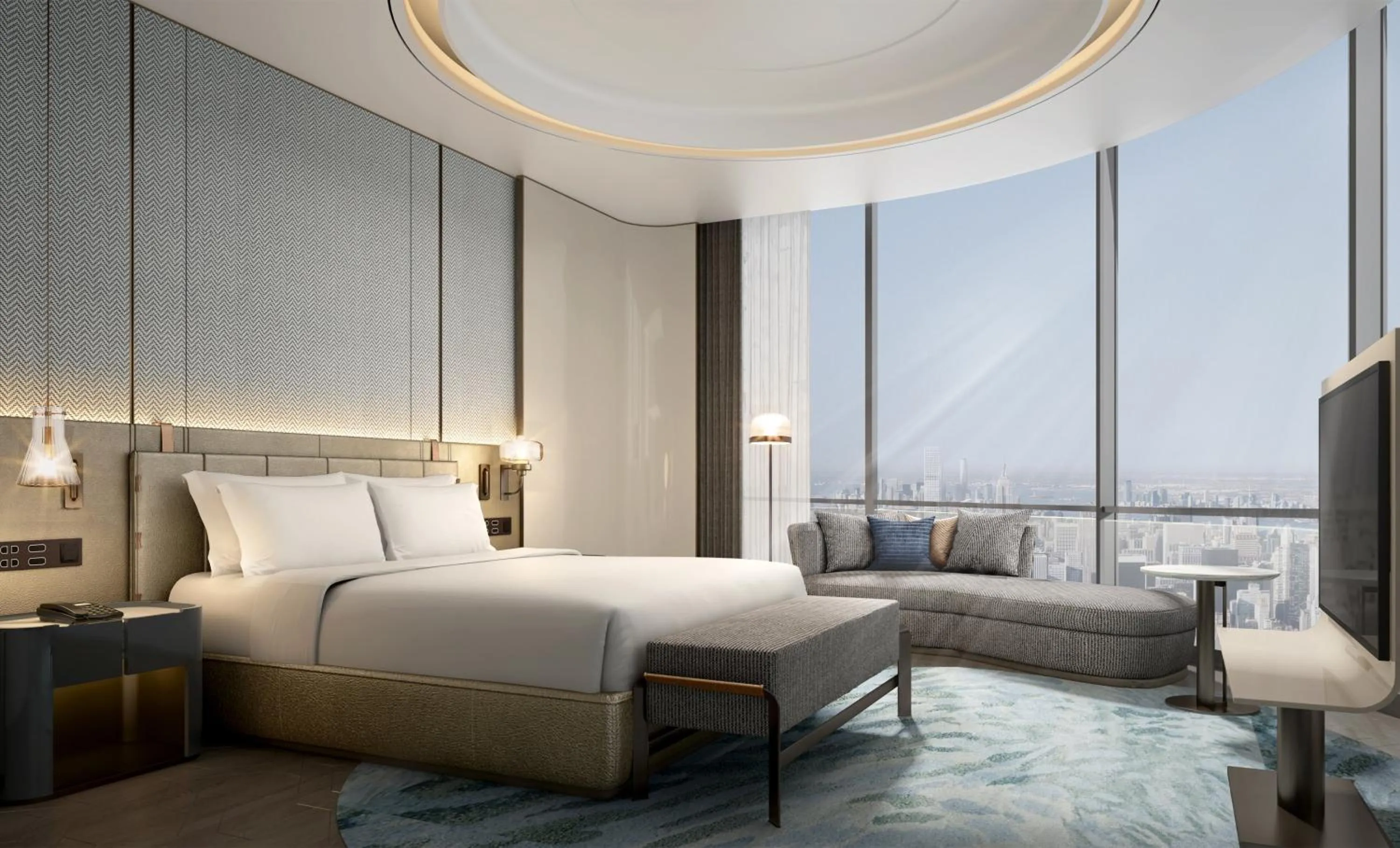 Photo of the whole room, Bed in Crowne Plaza Weihai Binhai by IHG