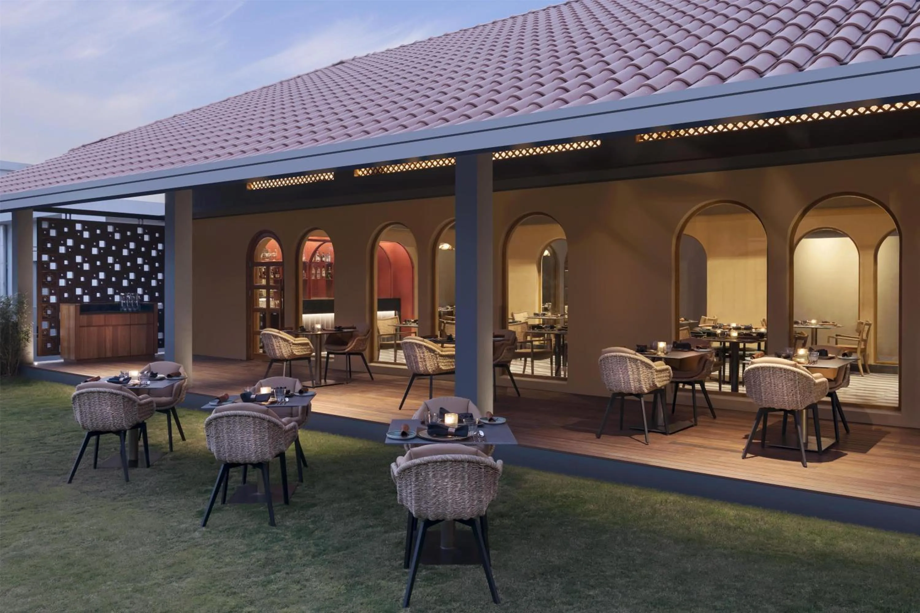 Restaurant/places to eat in Hilton Hyderabad Genome Valley Resort & Spa
