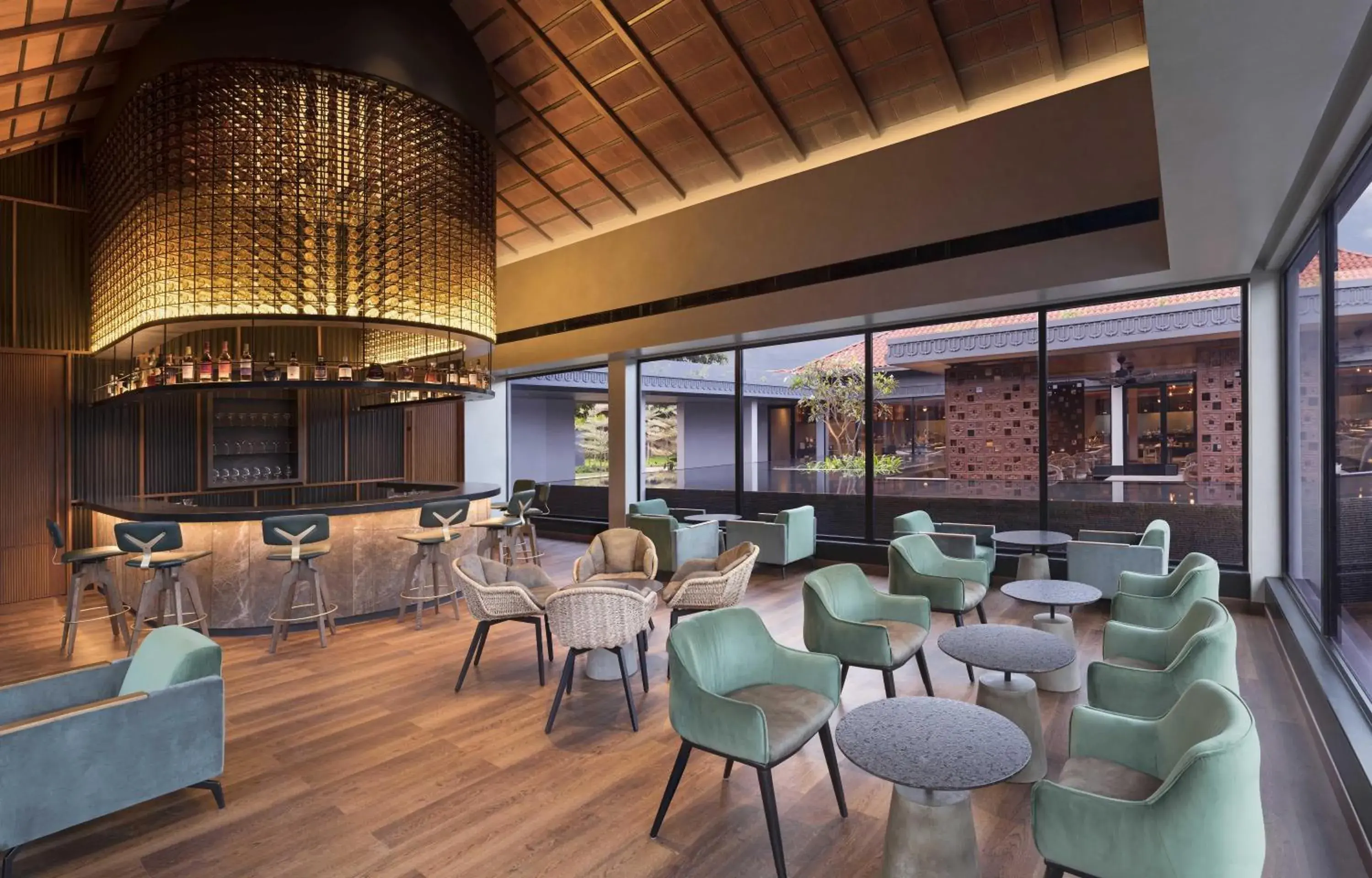 Lounge or bar in Hilton Hyderabad Genome Valley Resort & Spa Lounge or bar in Hilton Hyderabad Genome Valley Resort & Spa