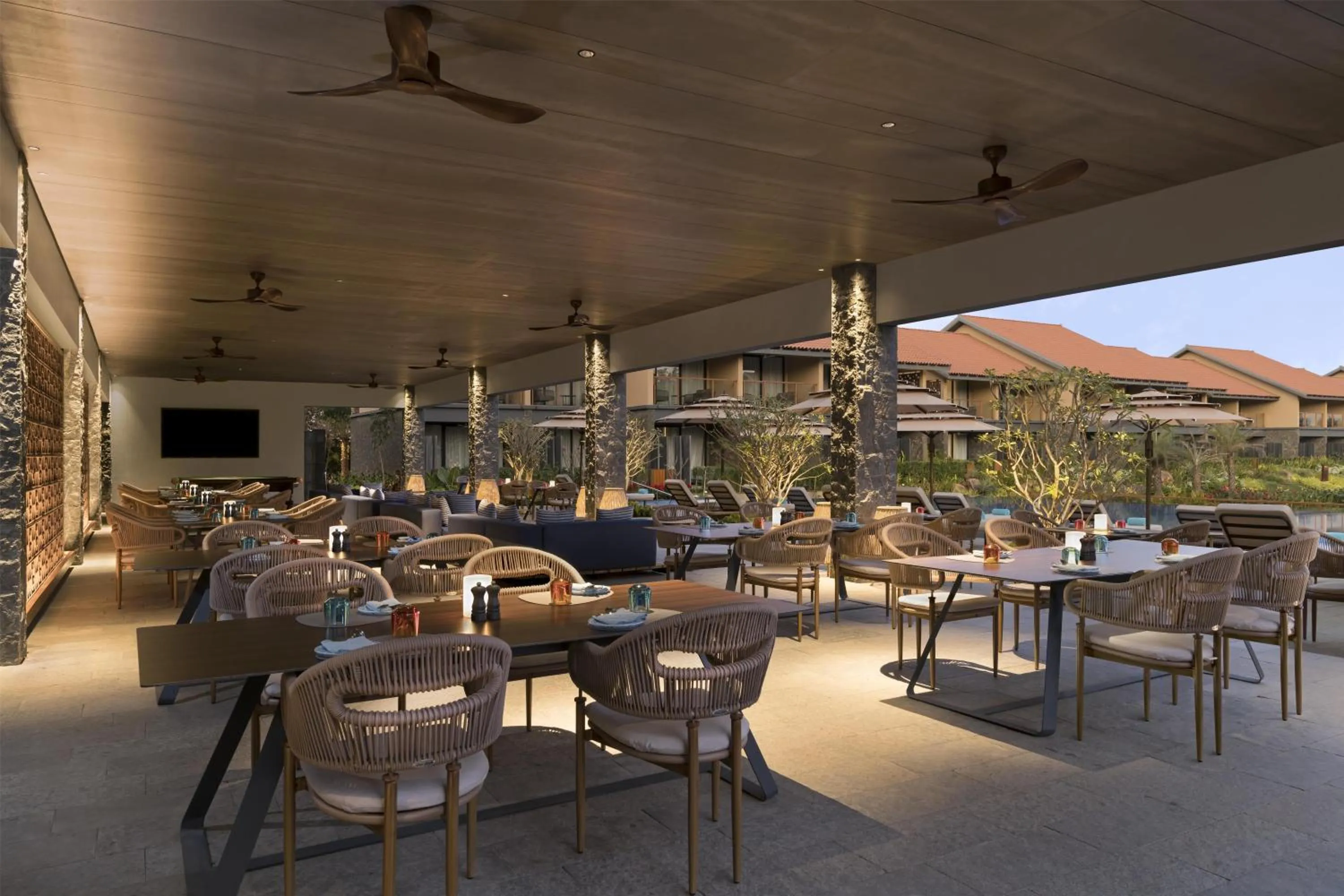 Restaurant/places to eat in Hilton Hyderabad Genome Valley Resort & Spa