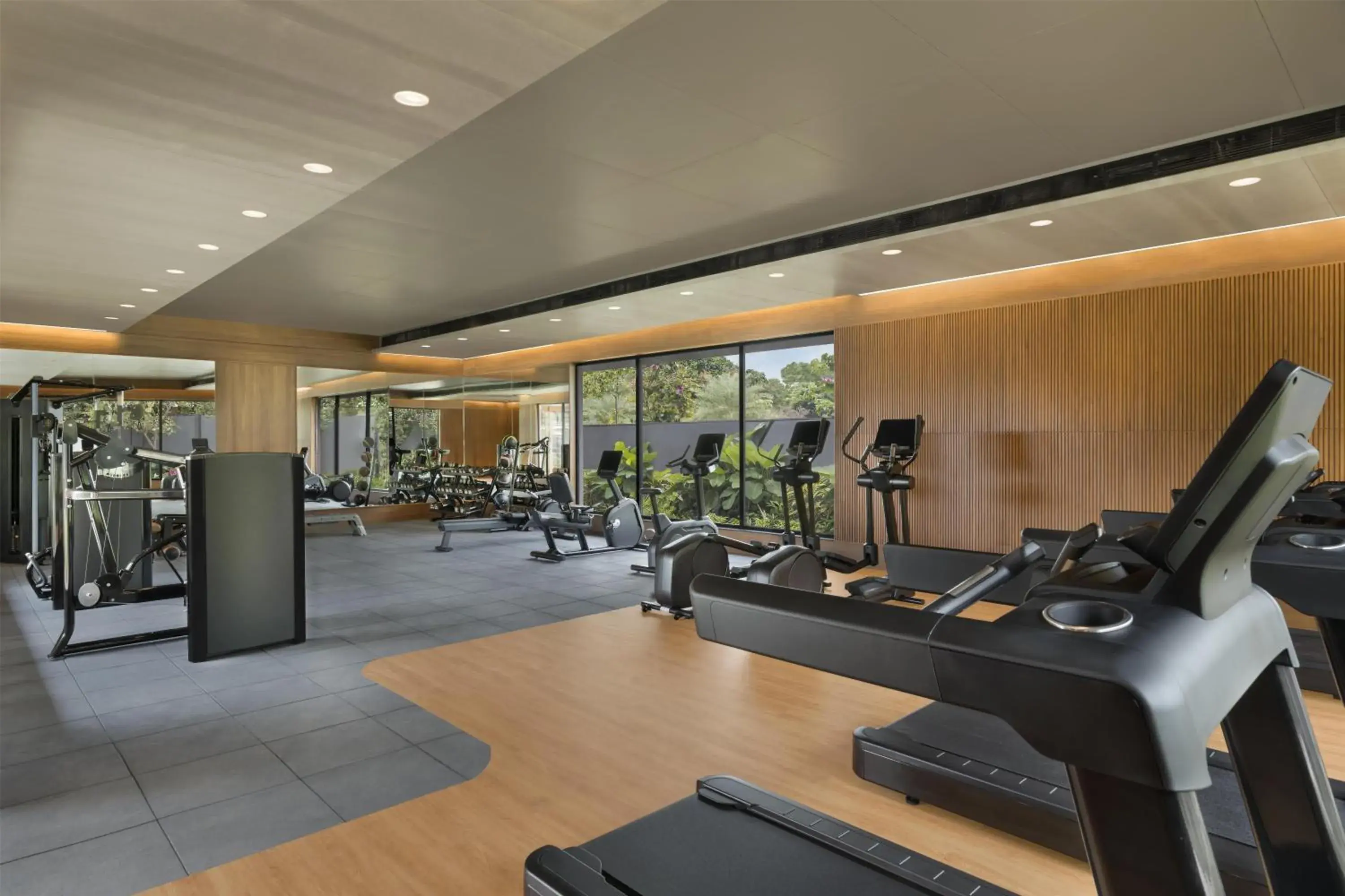 Fitness centre/facilities in Hilton Hyderabad Genome Valley Resort & Spa Fitness centre/facilities in Hilton Hyderabad Genome Valley Resort & Spa