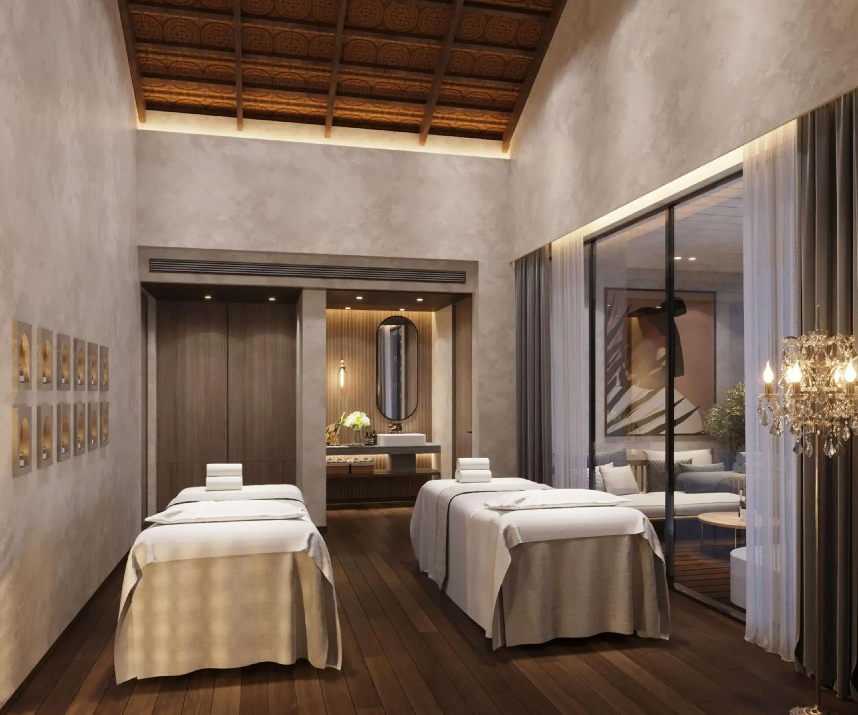 Spa and wellness centre/facilities, Bed in Hilton Hyderabad Genome Valley Resort & Spa Spa and wellness centre/facilities, Bed in Hilton Hyderabad Genome Valley Resort & Spa