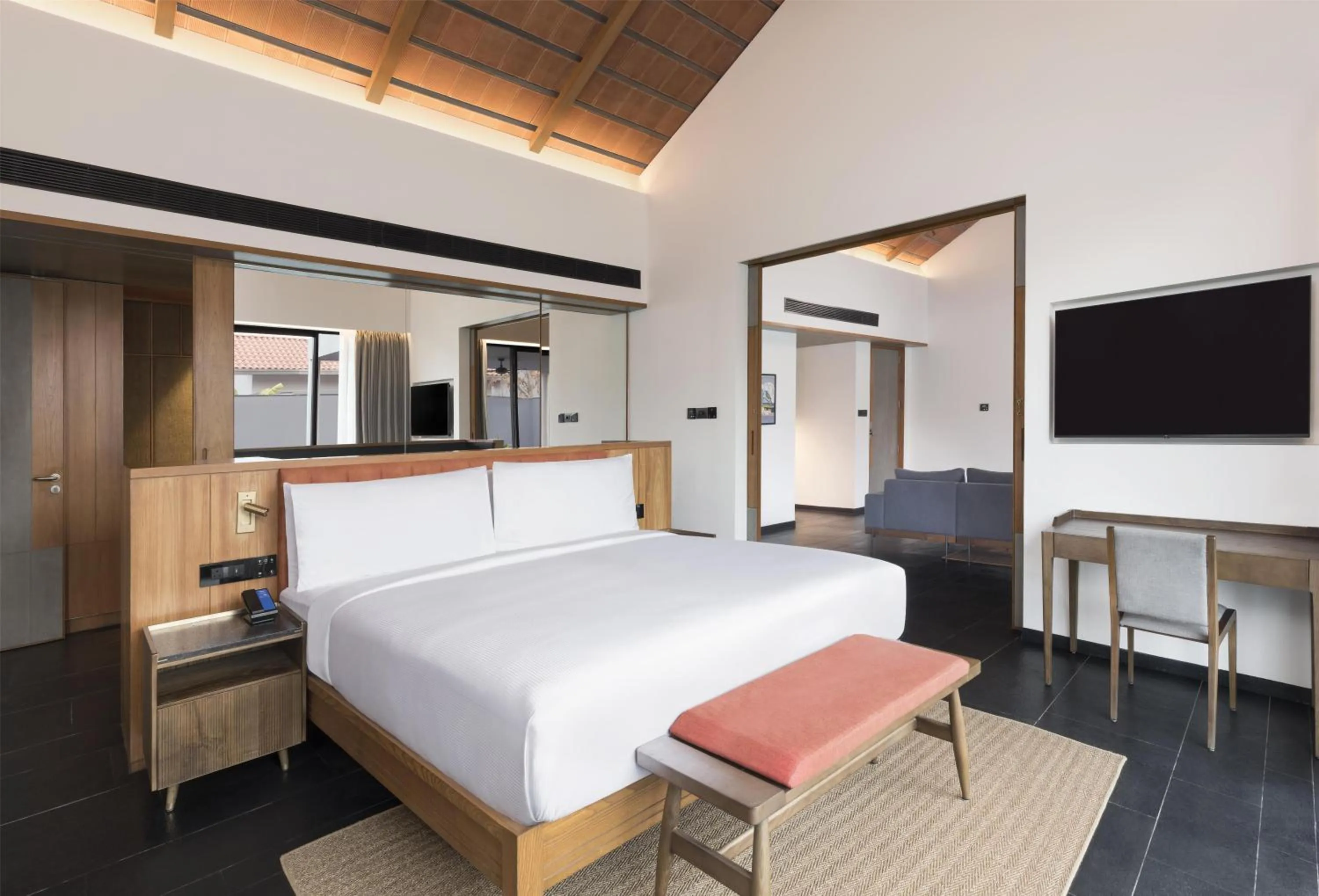 Photo of the whole room, Bed in Hilton Hyderabad Genome Valley Resort & Spa