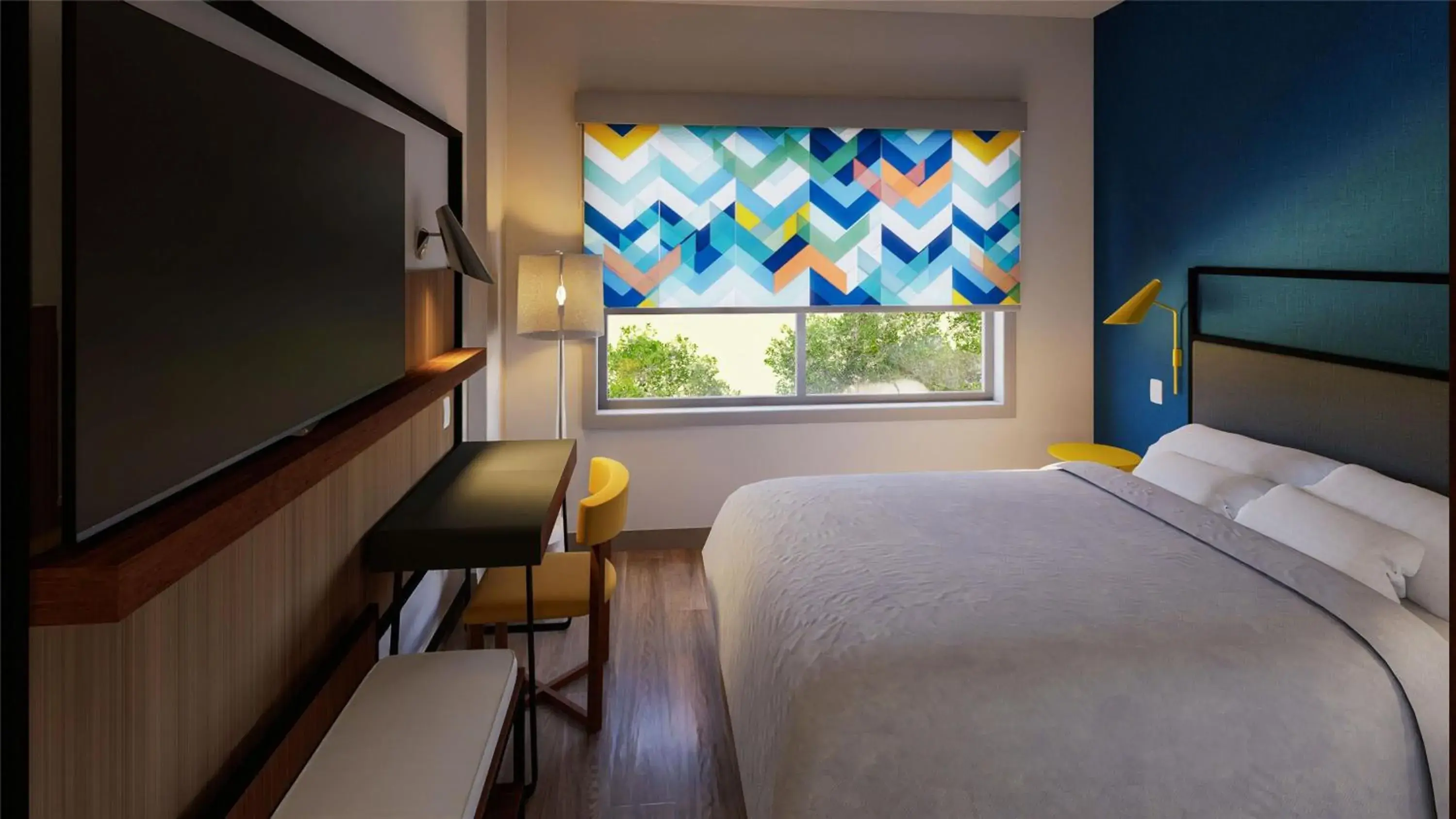 Room with One Queen Bed and Walk-In Shower in Tru By Hilton Distrito Palmerola Room with One Queen Bed and Walk-In Shower in Tru By Hilton Distrito Palmerola