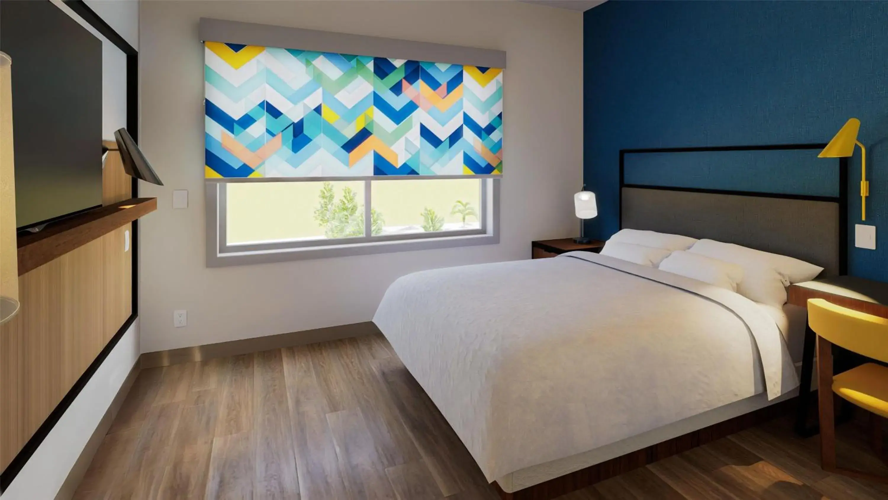 Queen Room with Roll-In Shower - Mobility Access in Tru By Hilton Distrito Palmerola Queen Room with Roll-In Shower - Mobility Access in Tru By Hilton Distrito Palmerola