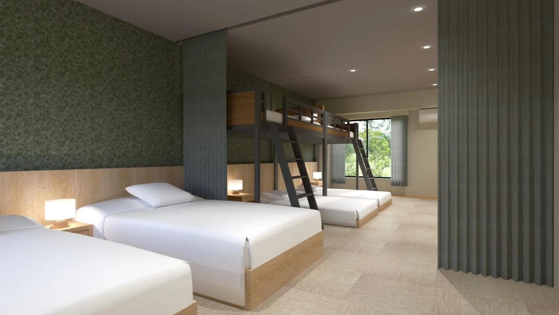 Bed in Hotel Laforet Nasu