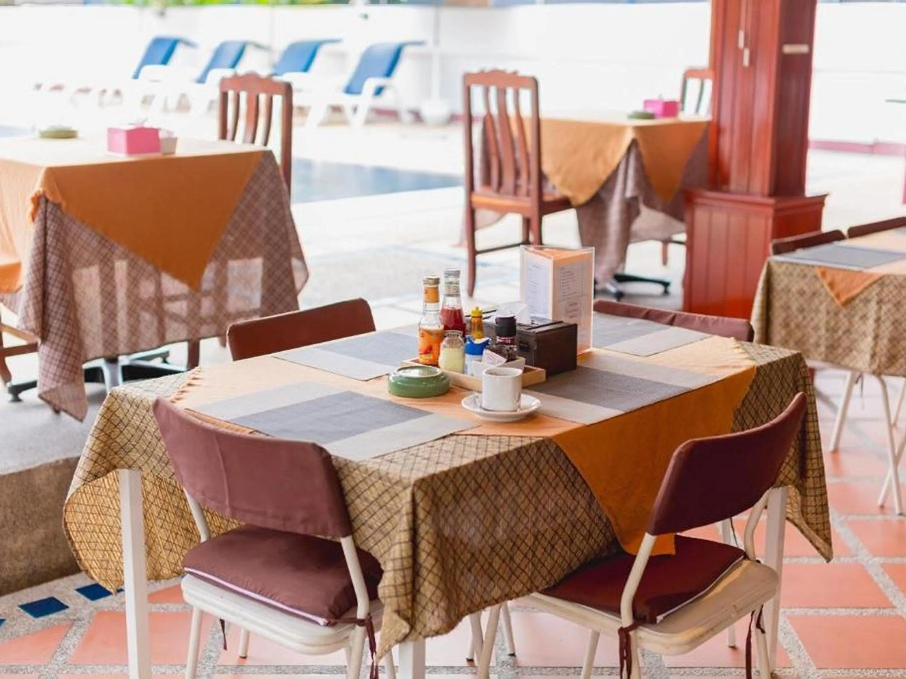 Dining area in Rabbit Mansion Patong Hotel