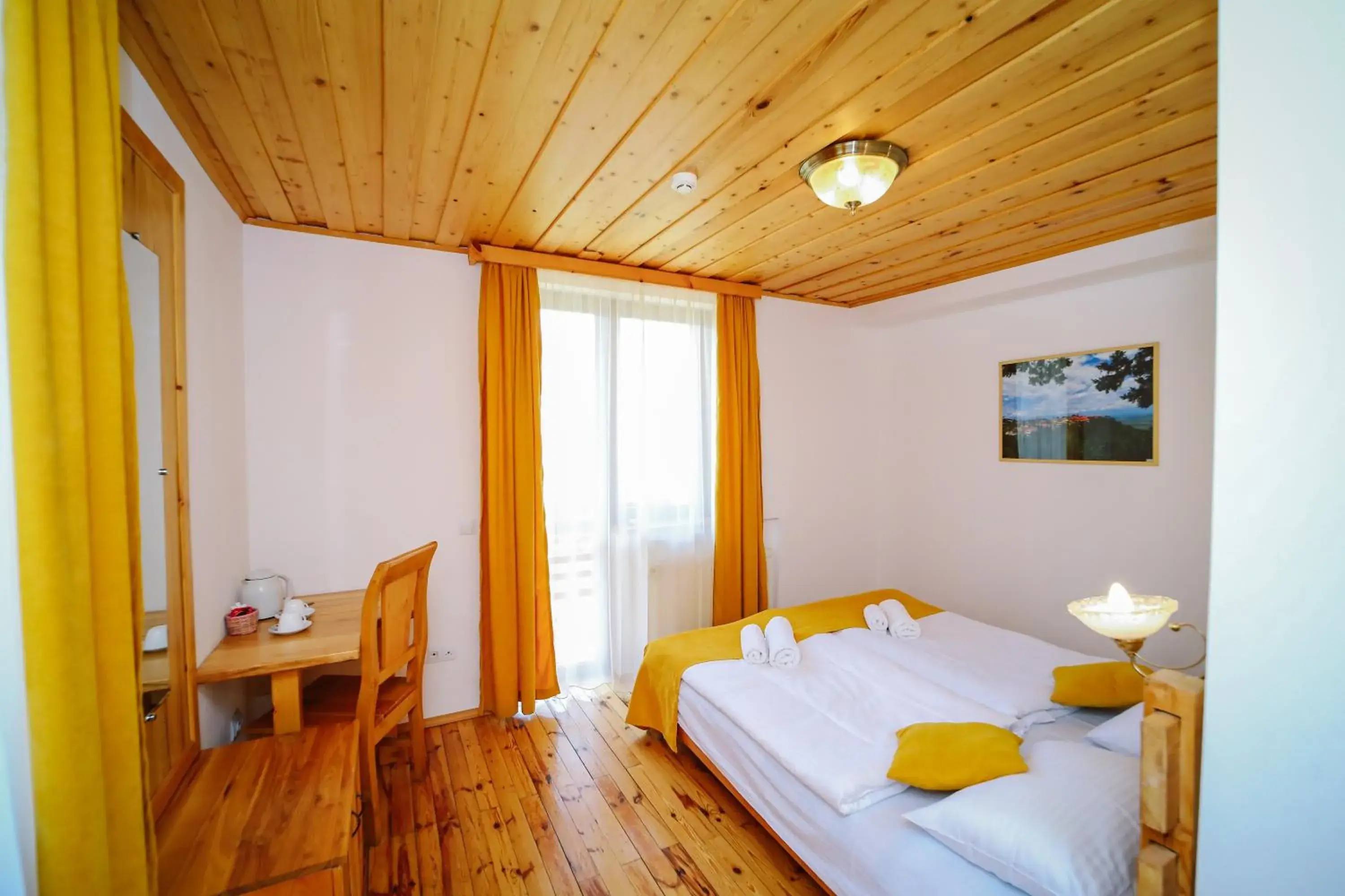 Double Room with Mountain View in Alpenhaus Kazbegi Hotel & Restaurant Double Room with Mountain View in Alpenhaus Kazbegi Hotel & Restaurant