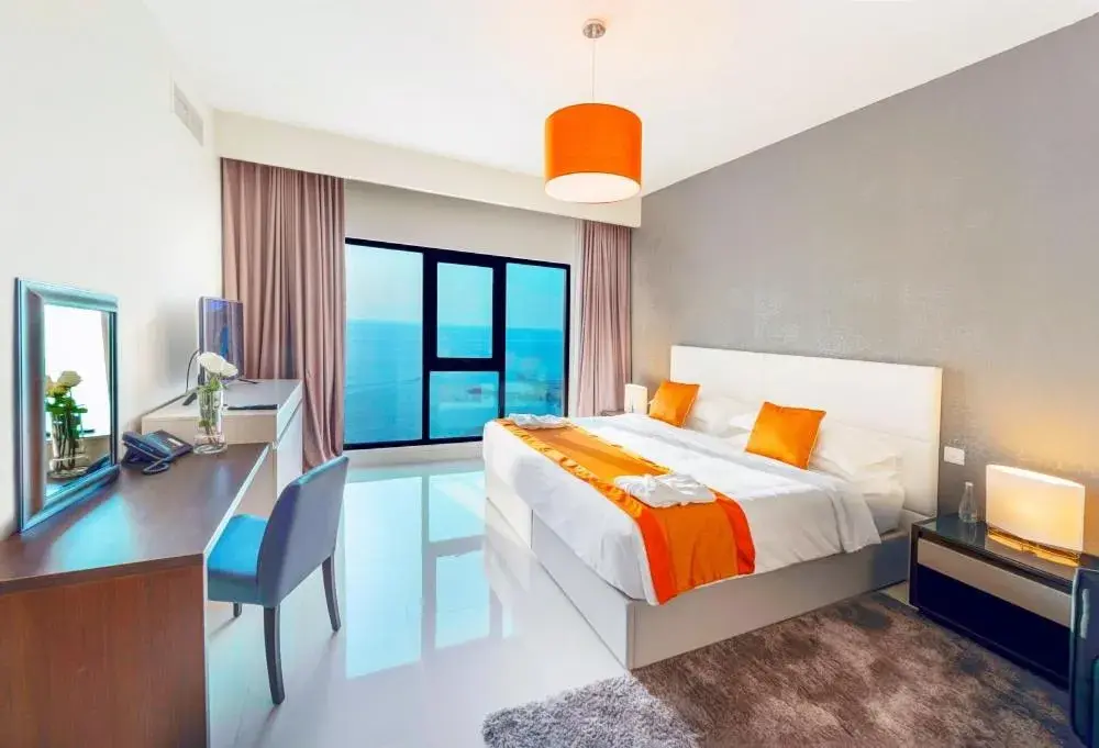 Bed in Lagoona Beach Luxury Resort and Spa Bed in Lagoona Beach Luxury Resort and Spa