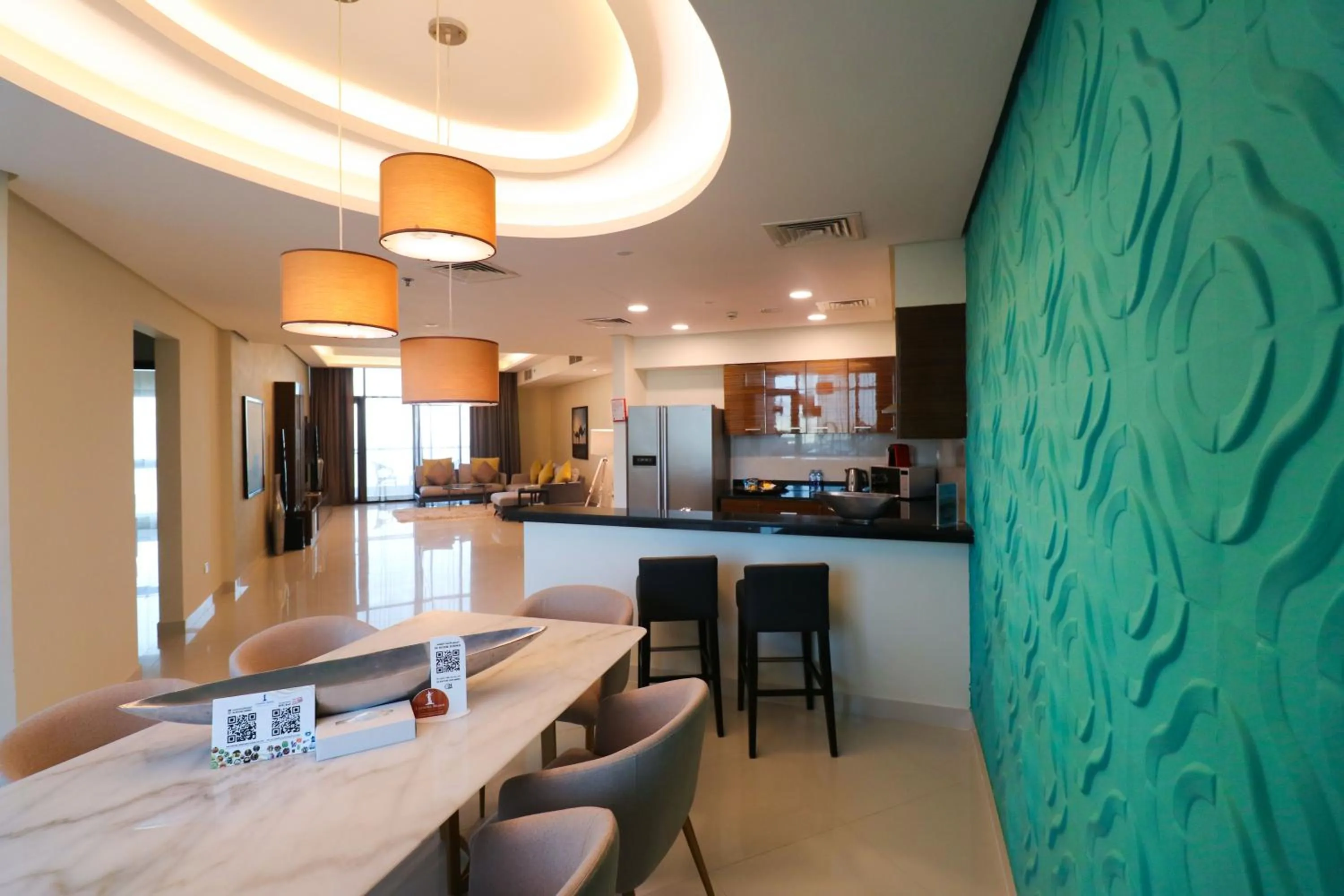 Living room in Lagoona Beach Luxury Resort and Spa