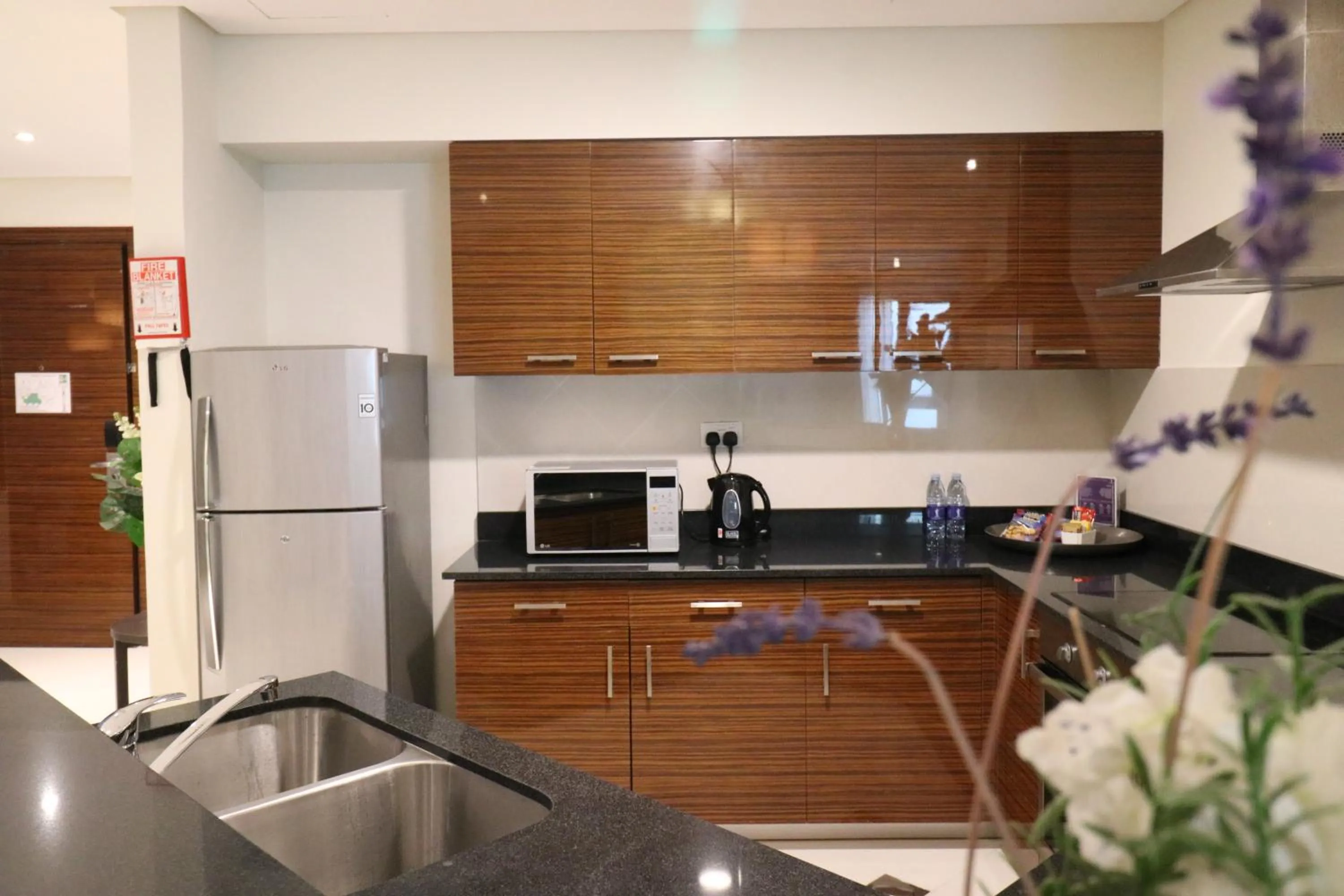 kitchen in Lagoona Beach Luxury Resort and Spa