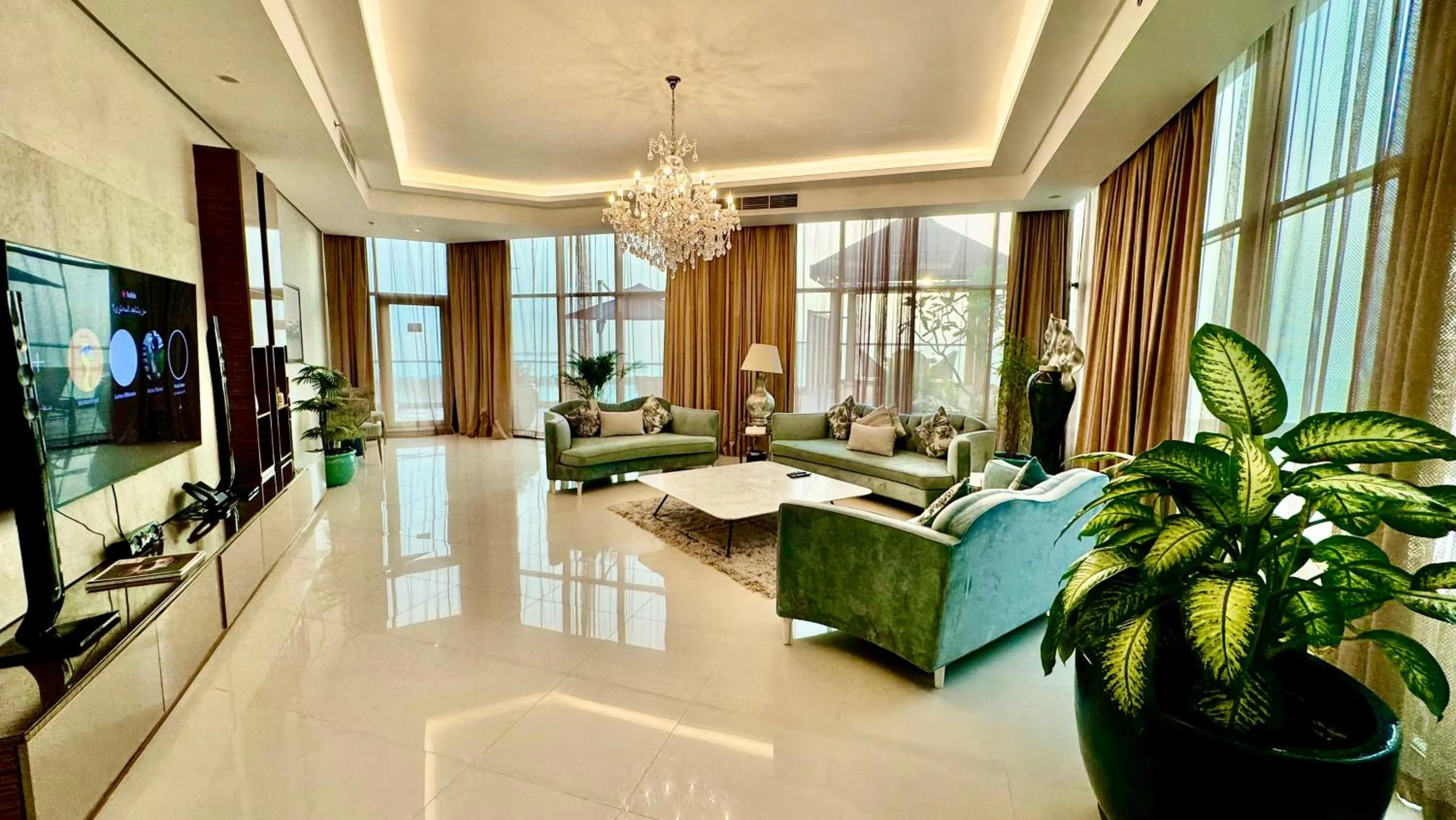 Living room in Lagoona Beach Luxury Resort and Spa
